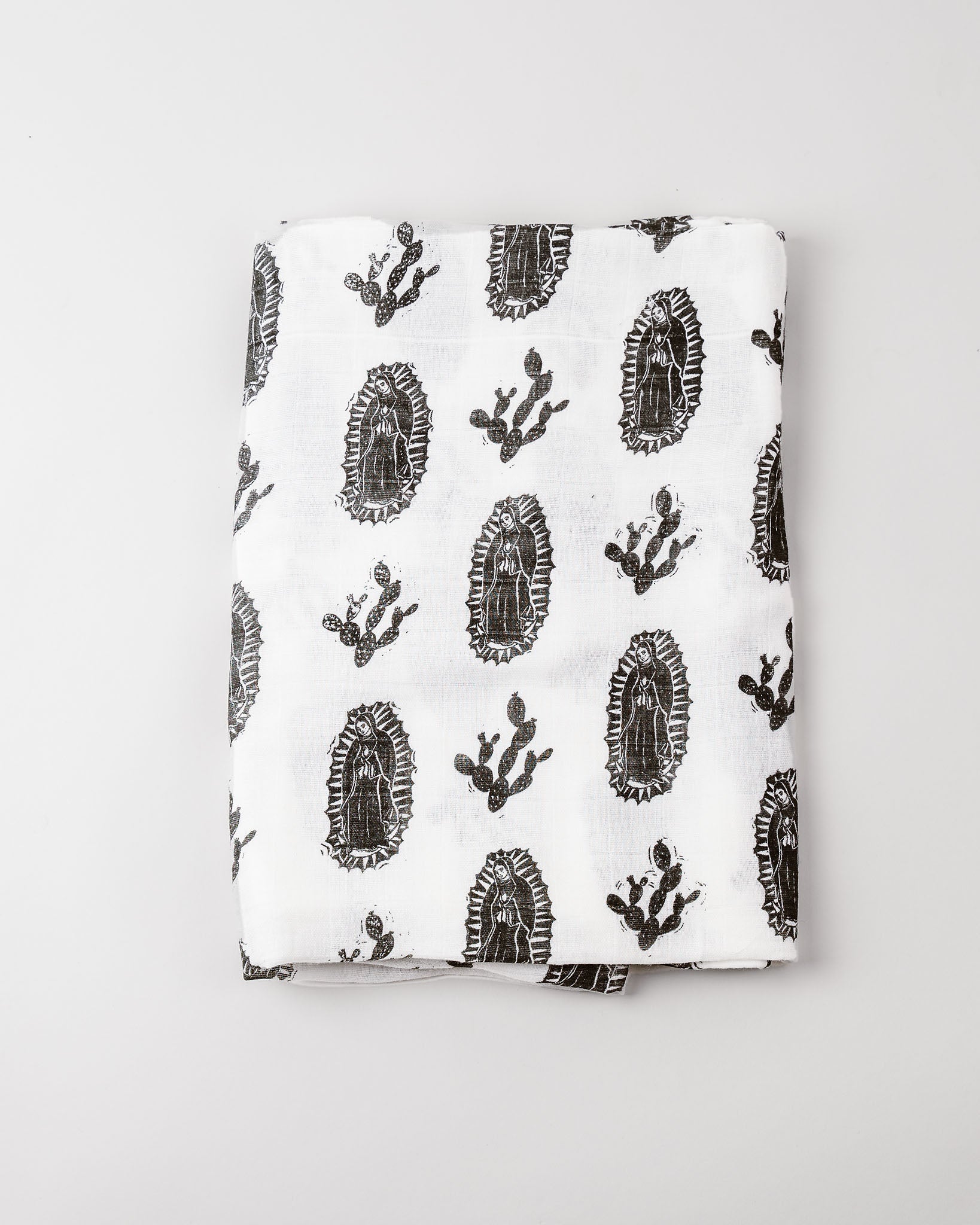 Our Lady Of Guadalupe Muslin Swaddle Baby Blanket