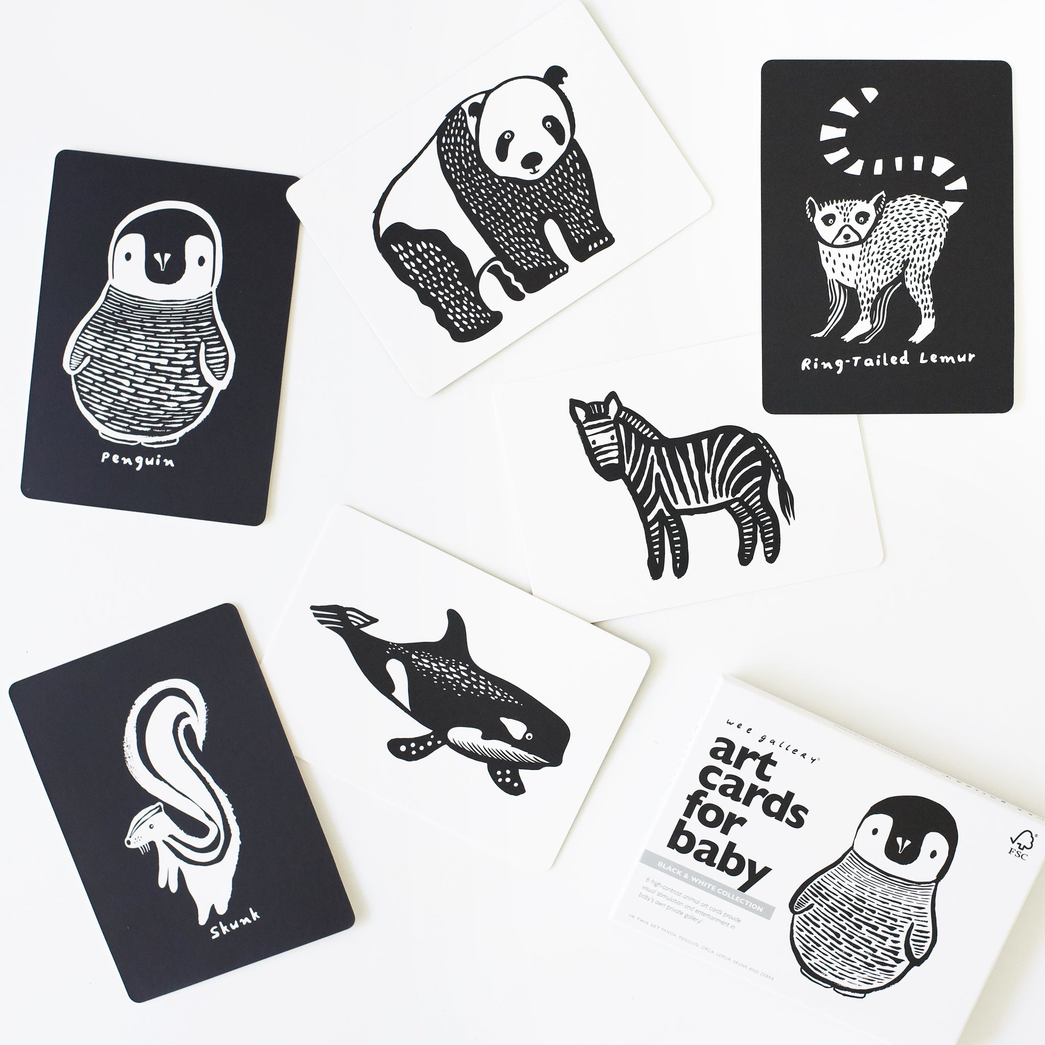 Art Cards For Baby - Black And White Collection