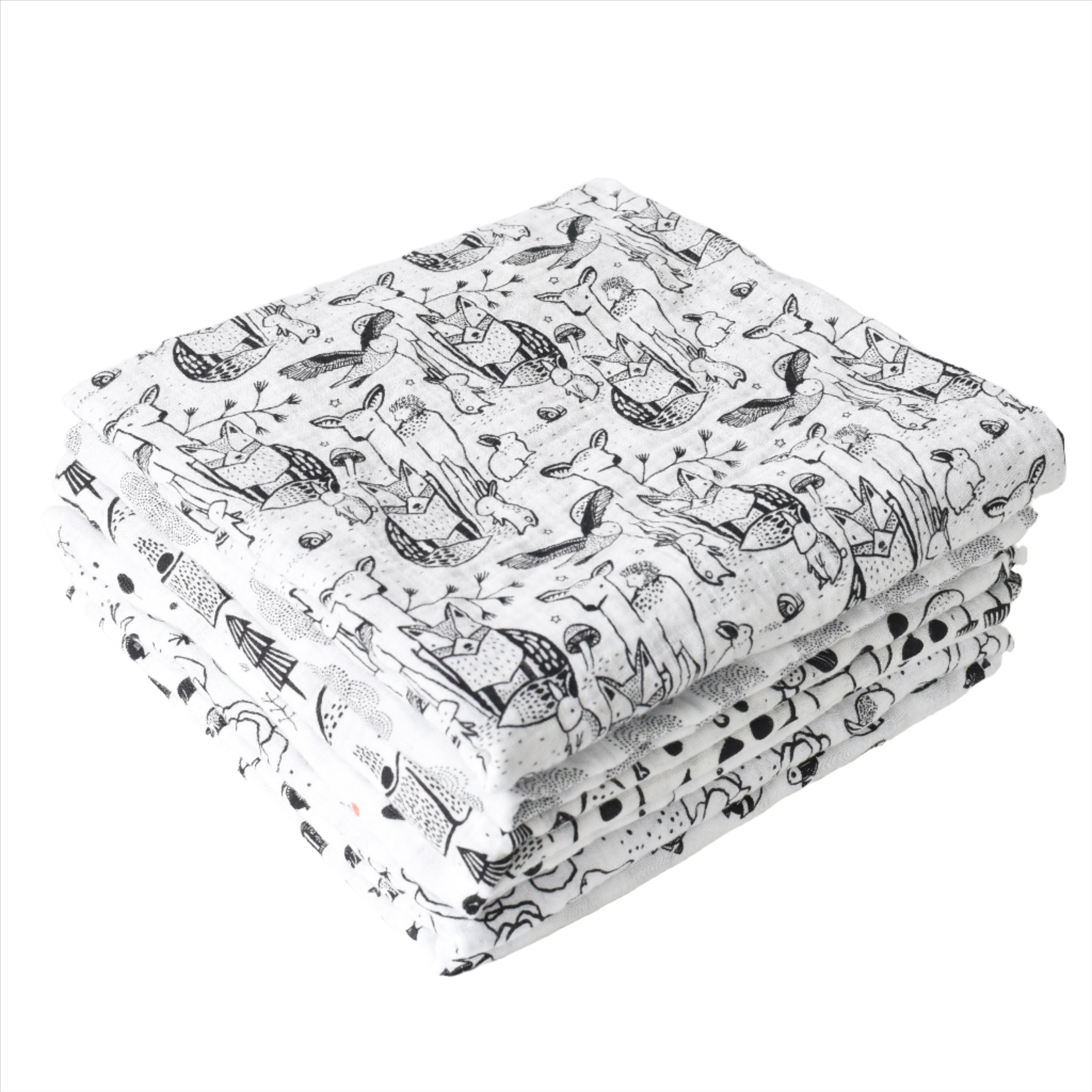 Organic Muslin Swaddle - Forest