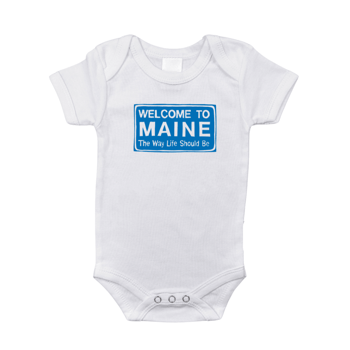 Welcome To Maine Baby Onesie