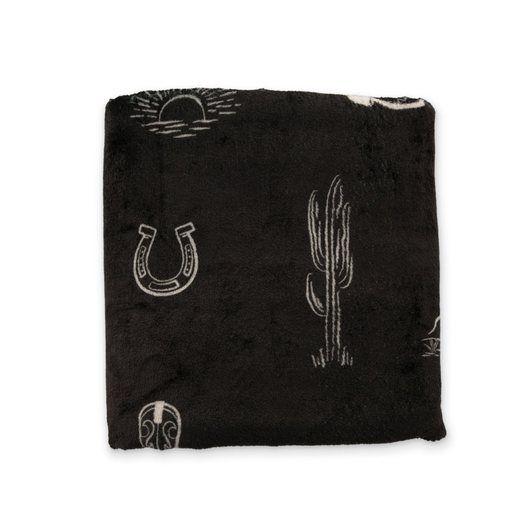 Western Double Sided Throw Blanket