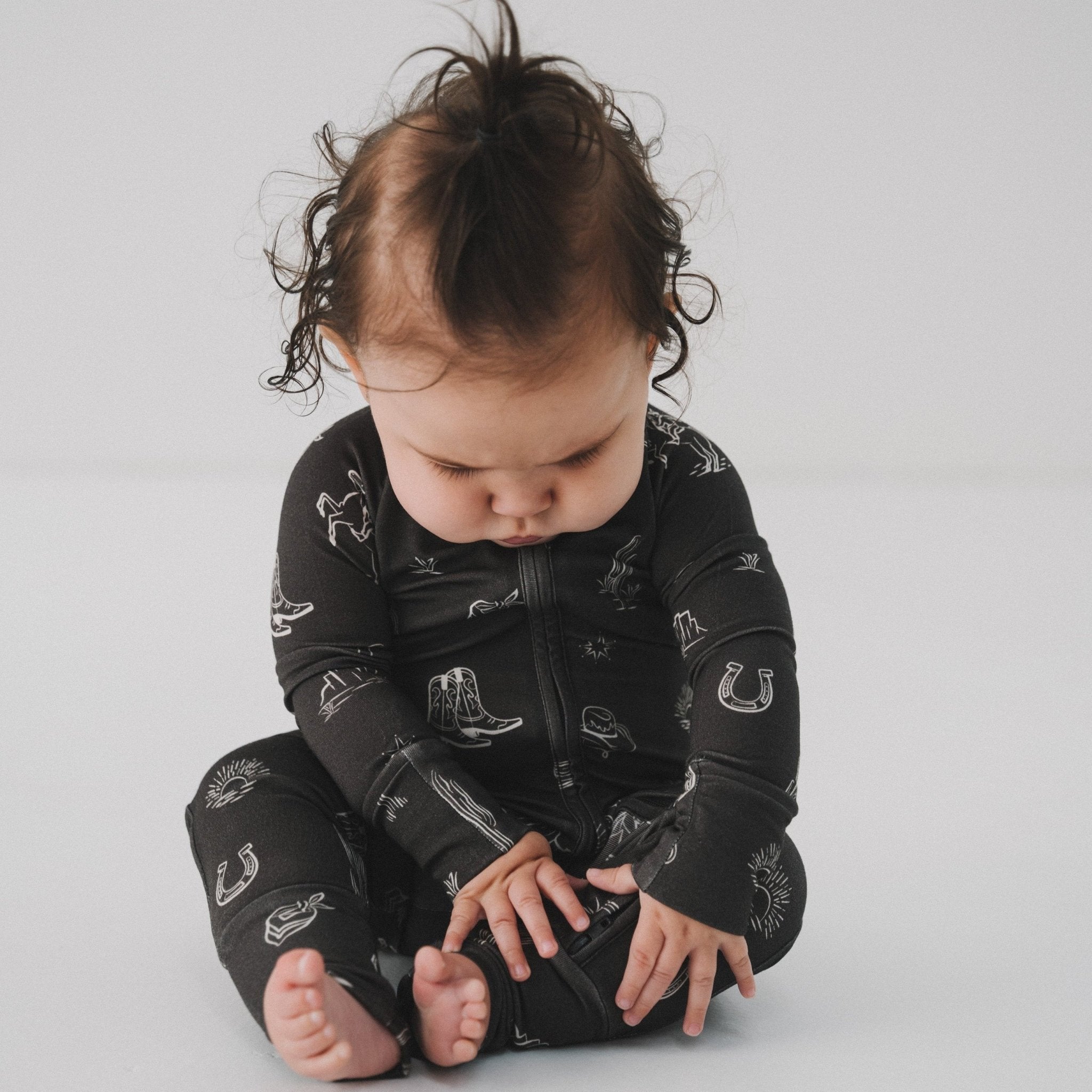 Western Zipper Romper