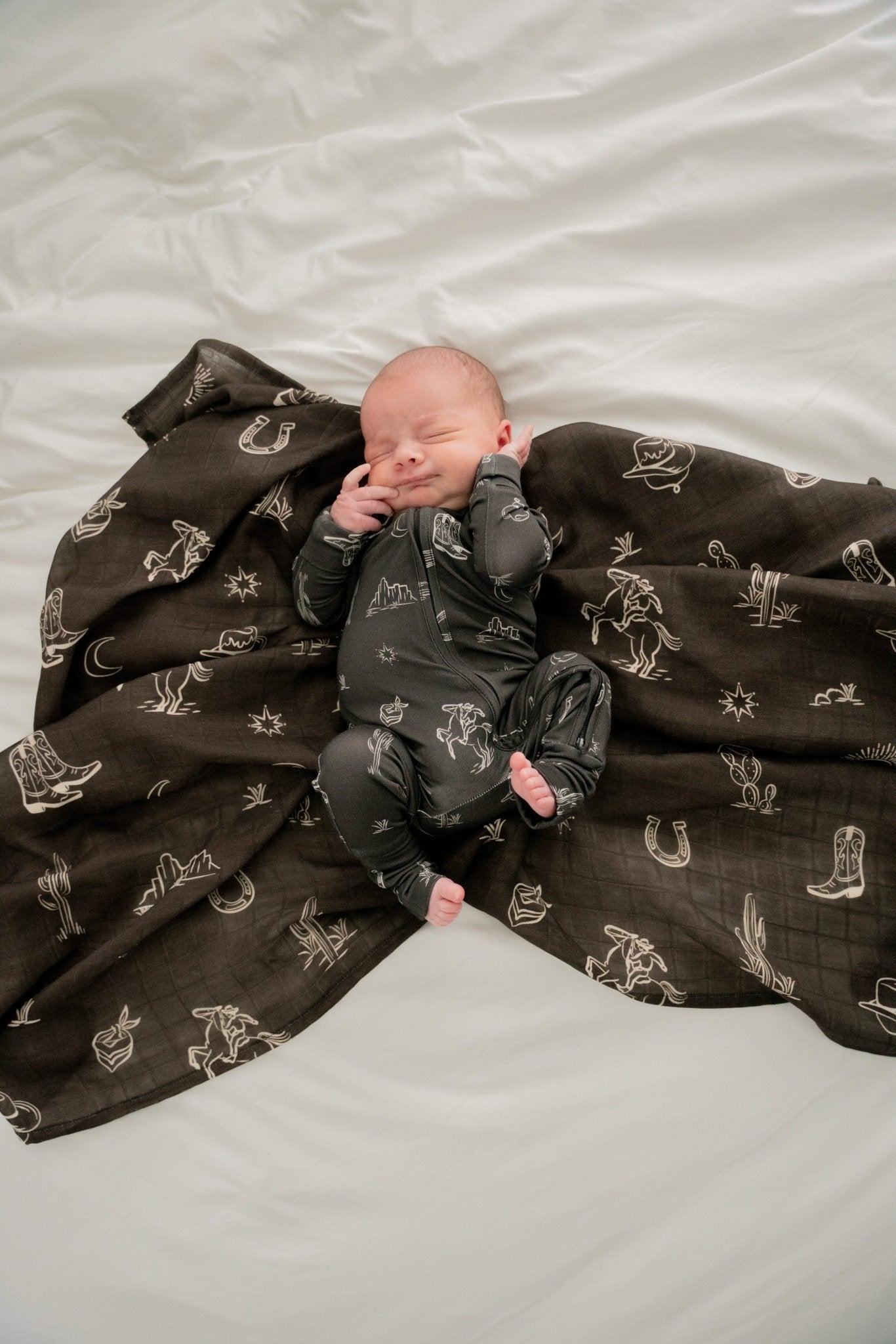 Western Zipper Romper