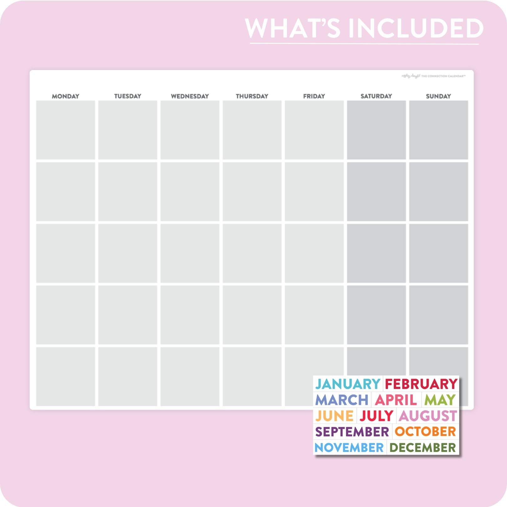 Flex Magnetic Monthly Calendar