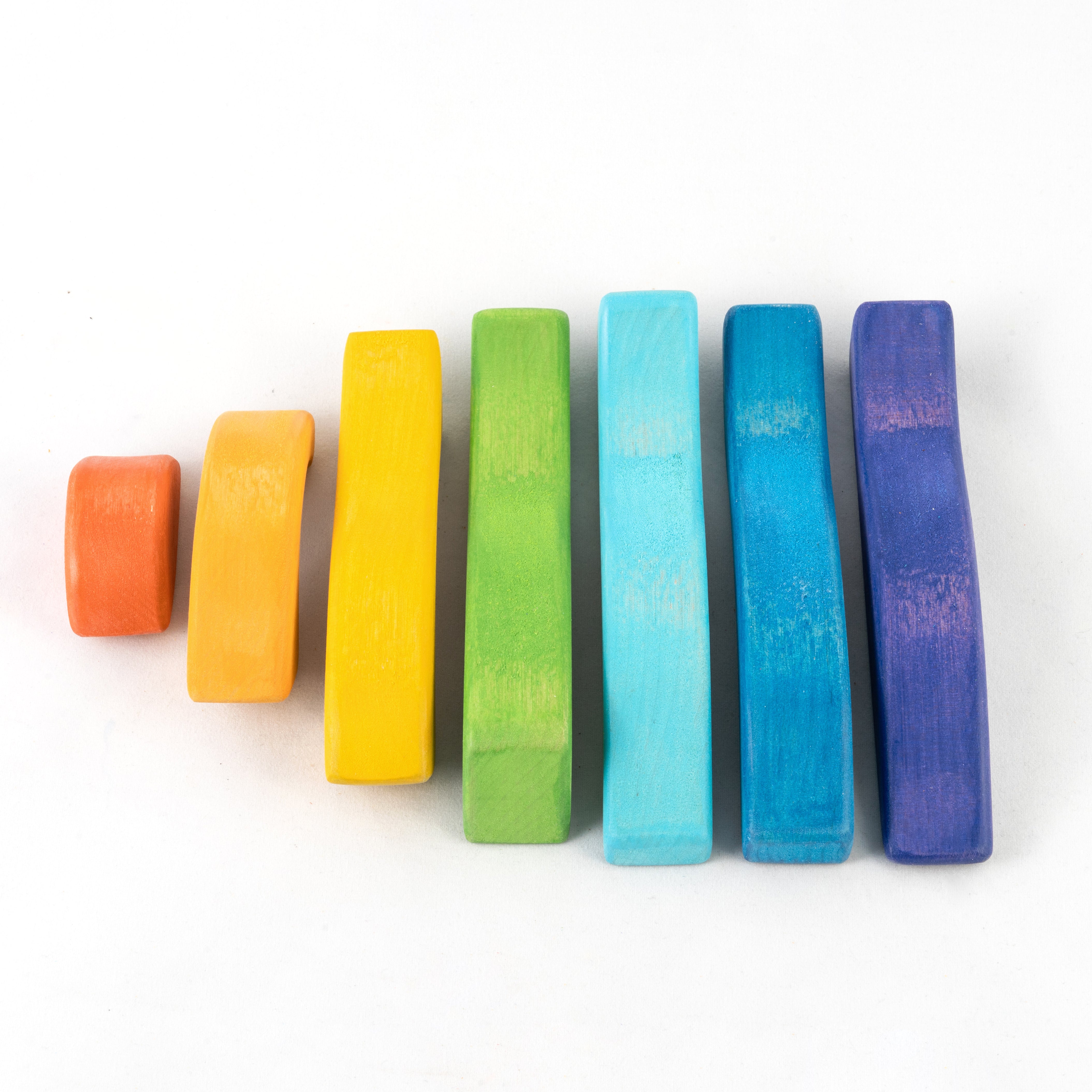 Wooden Rainbow Stacker For Toddlers