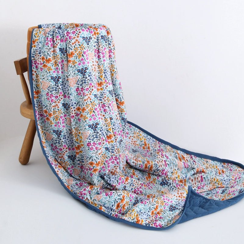 Whispering Wildflowers Adult Quilted Blanket