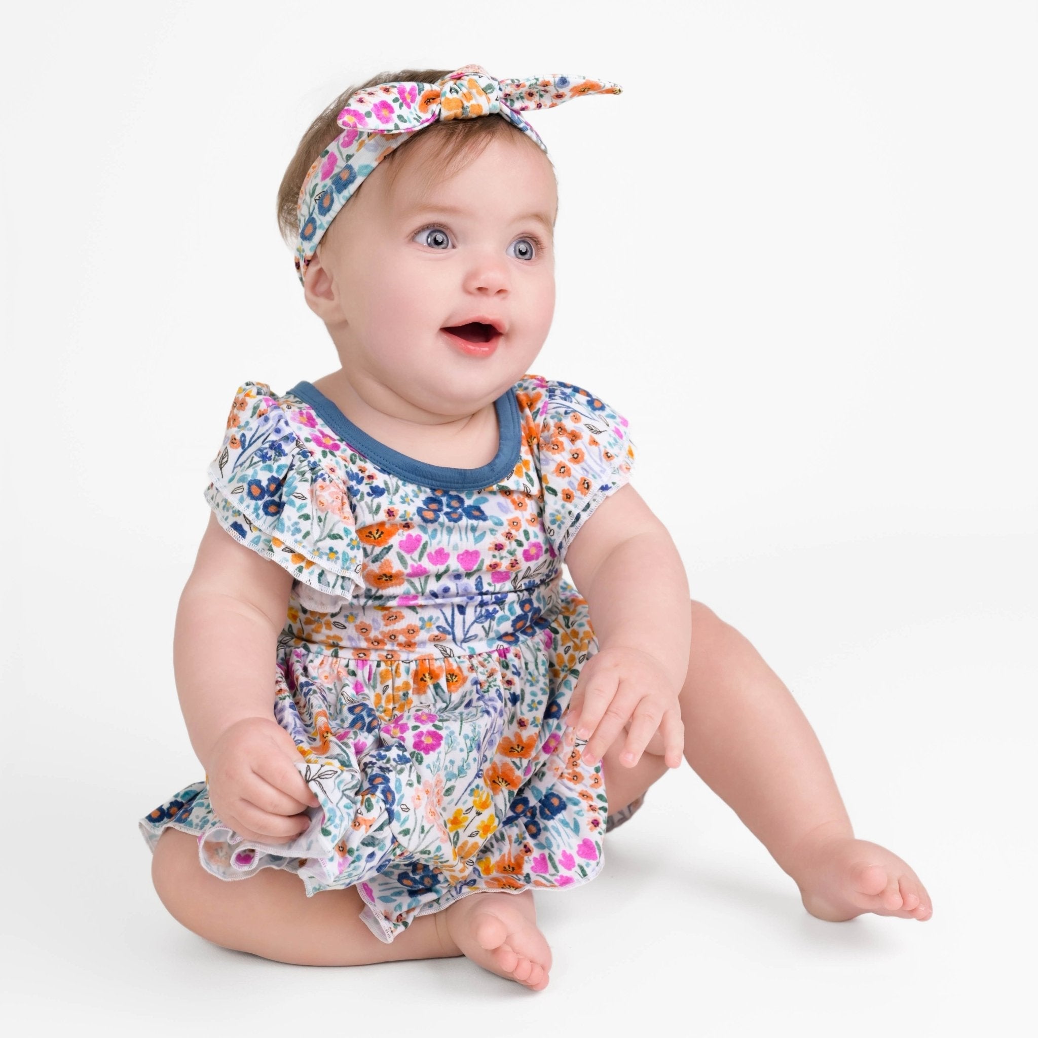 Whispering Wildflowers Bodysuit Twirl Dress