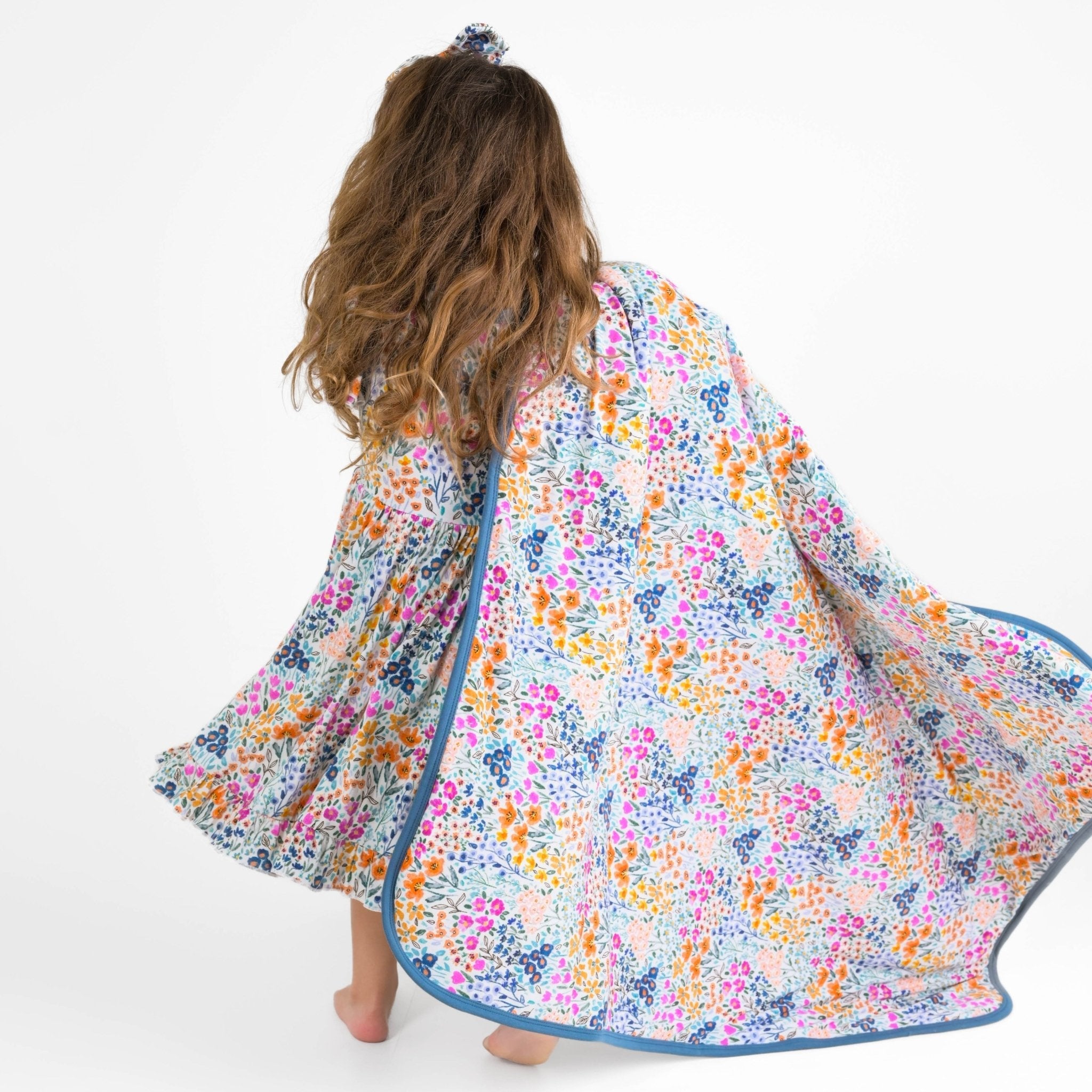 Whispering Wildflowers Mini Quilted Blanket