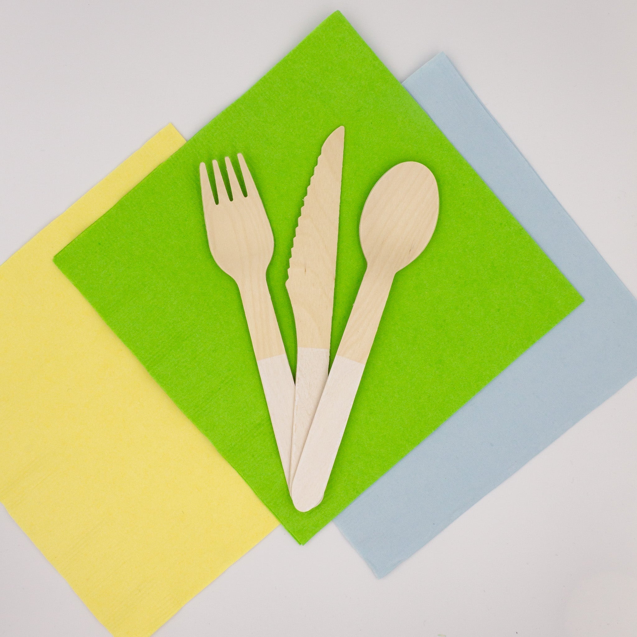 White Wooden Utensil Set – 24ct | On Sale!!