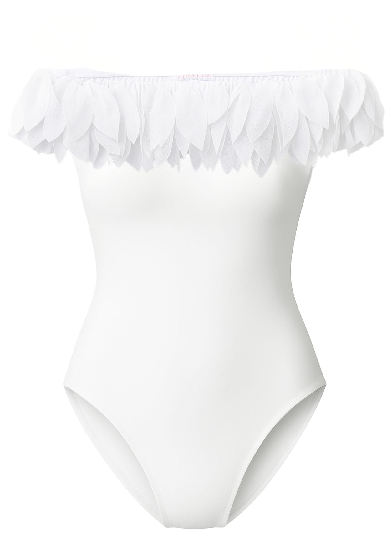 Womens White Petal Swimsuit