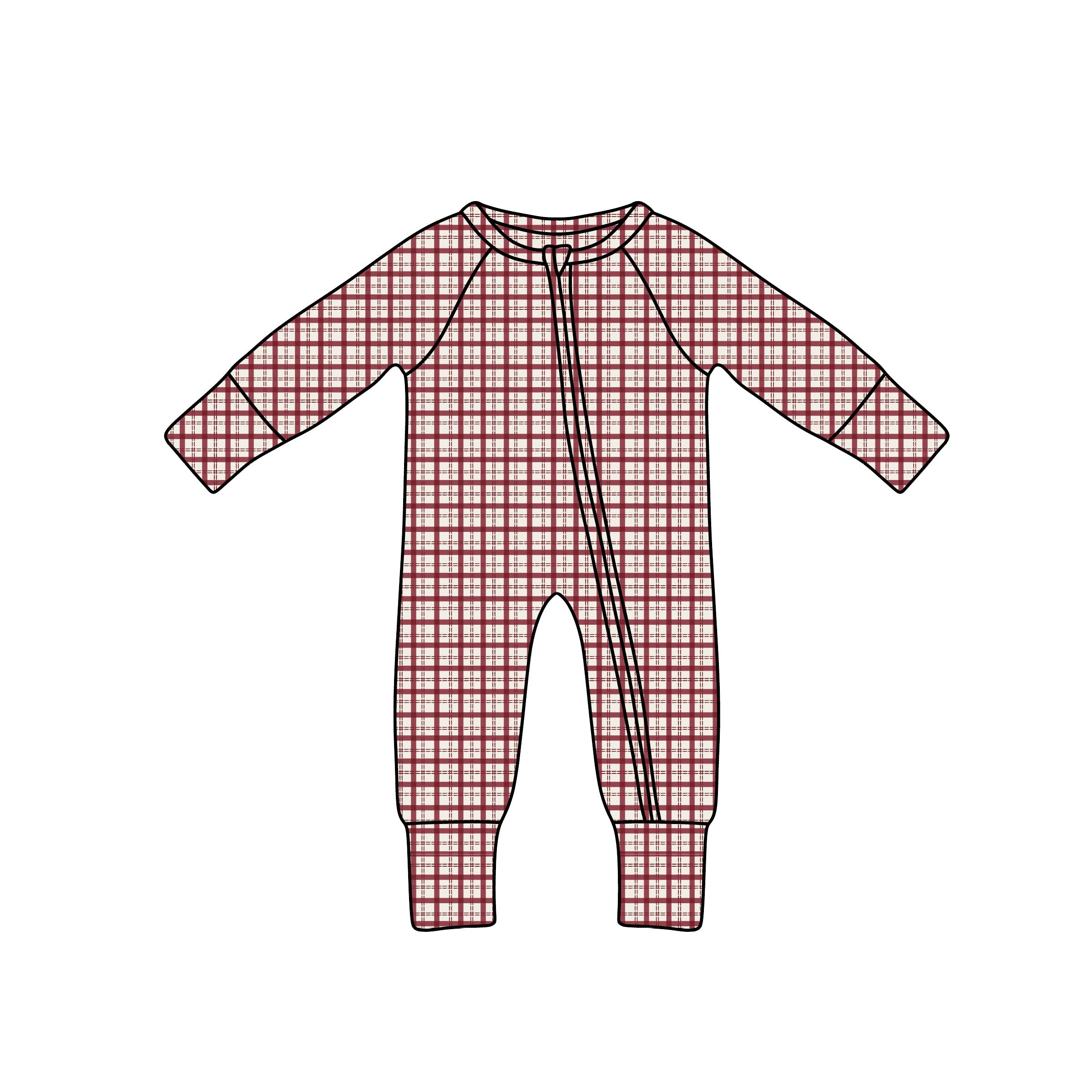 Bamboo Zip Pajamas | Window Pane