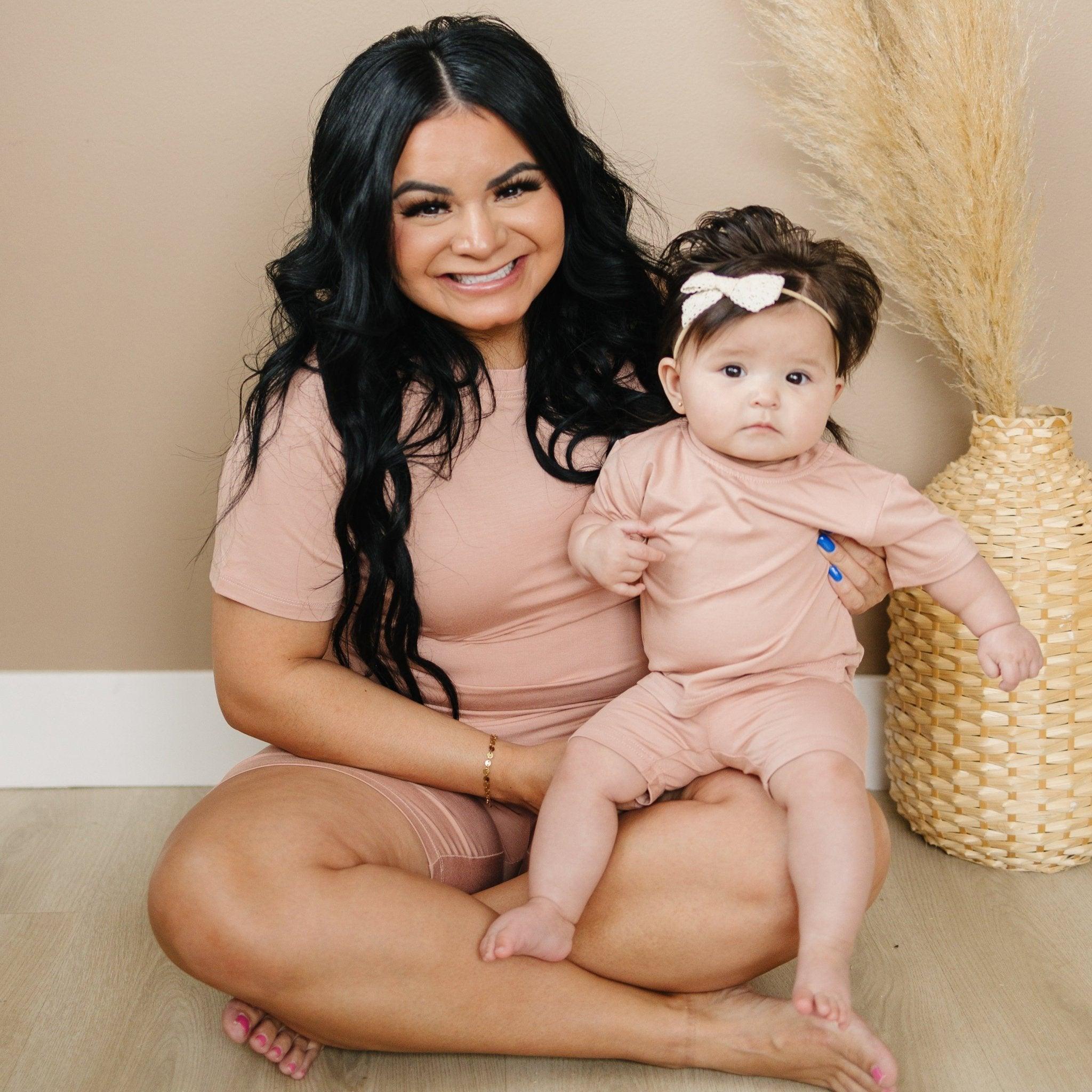 Women's Bamboo Tee & Bike Shorts - Sold As Separates