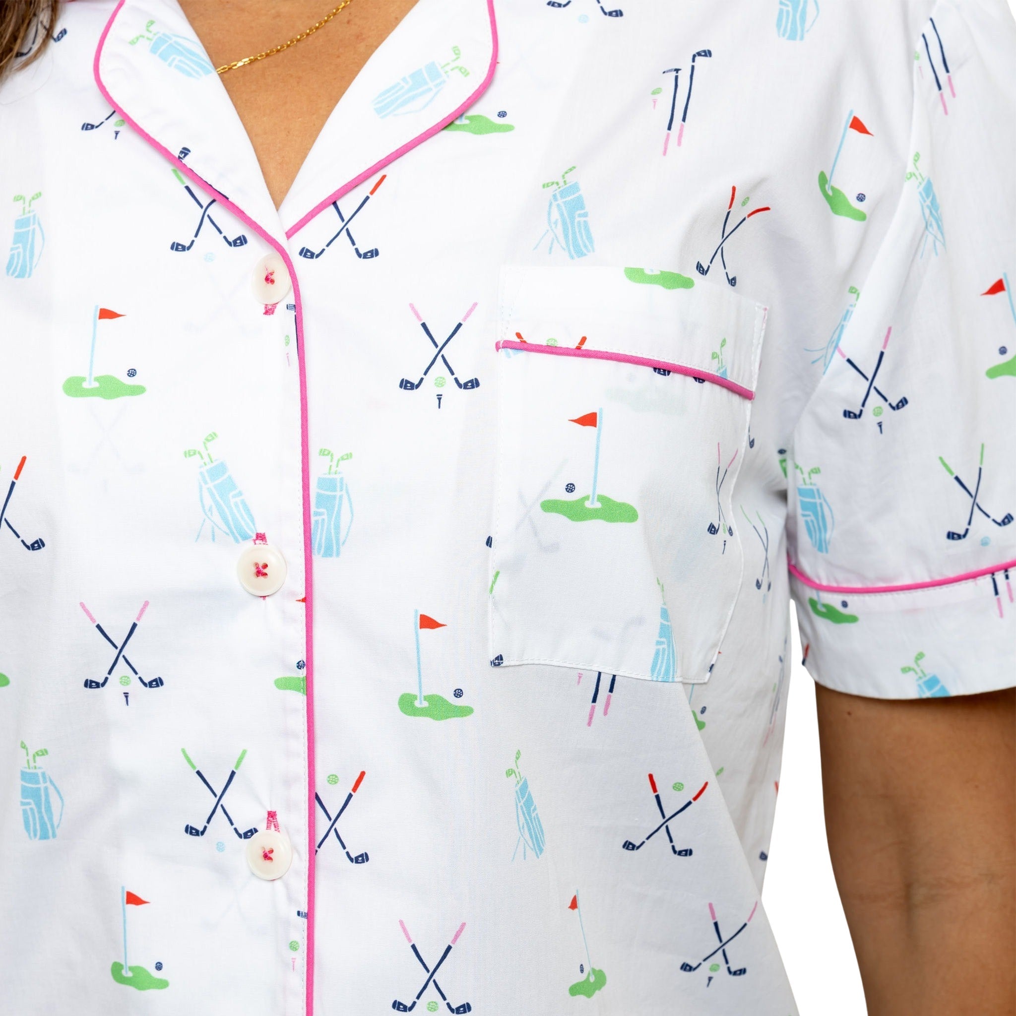 Women's Golf Short Pj Set