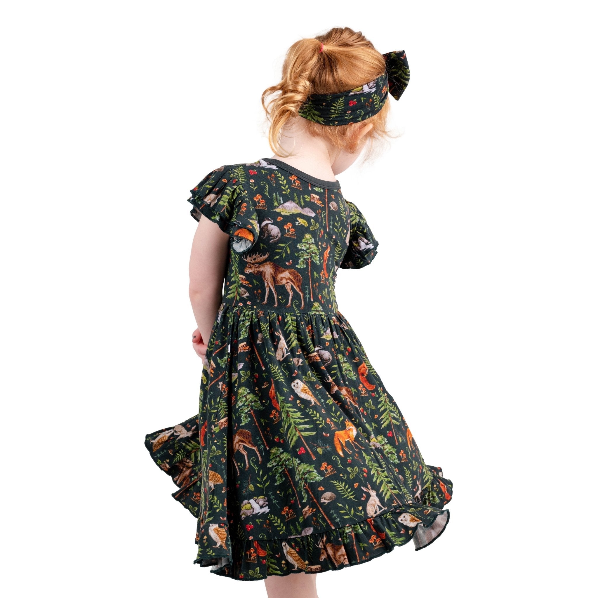 Wood You Be My Friend Big Kid Twirl Dress