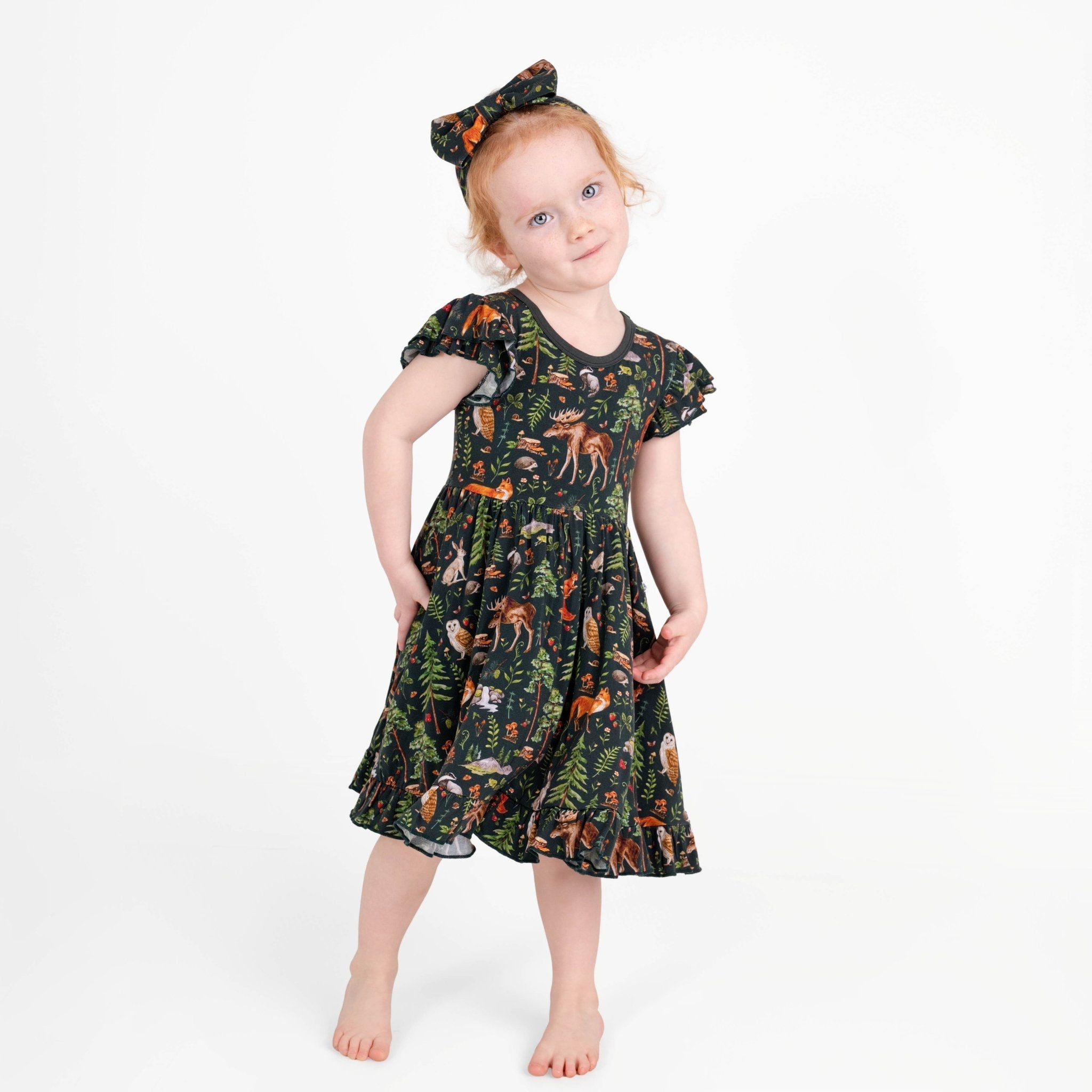 Wood You Be My Friend Big Kid Twirl Dress