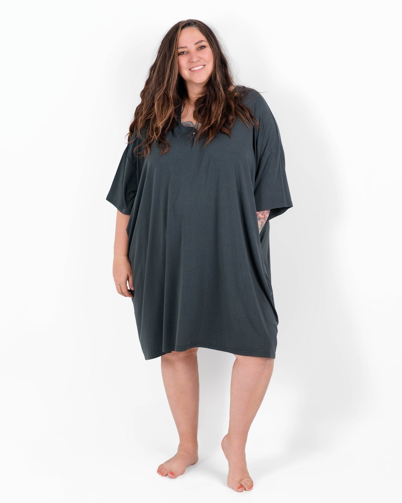 Wood You Be My Friend Solid Women's Muumuu Lounge Tee (one Size Fits Xs - Xxl)