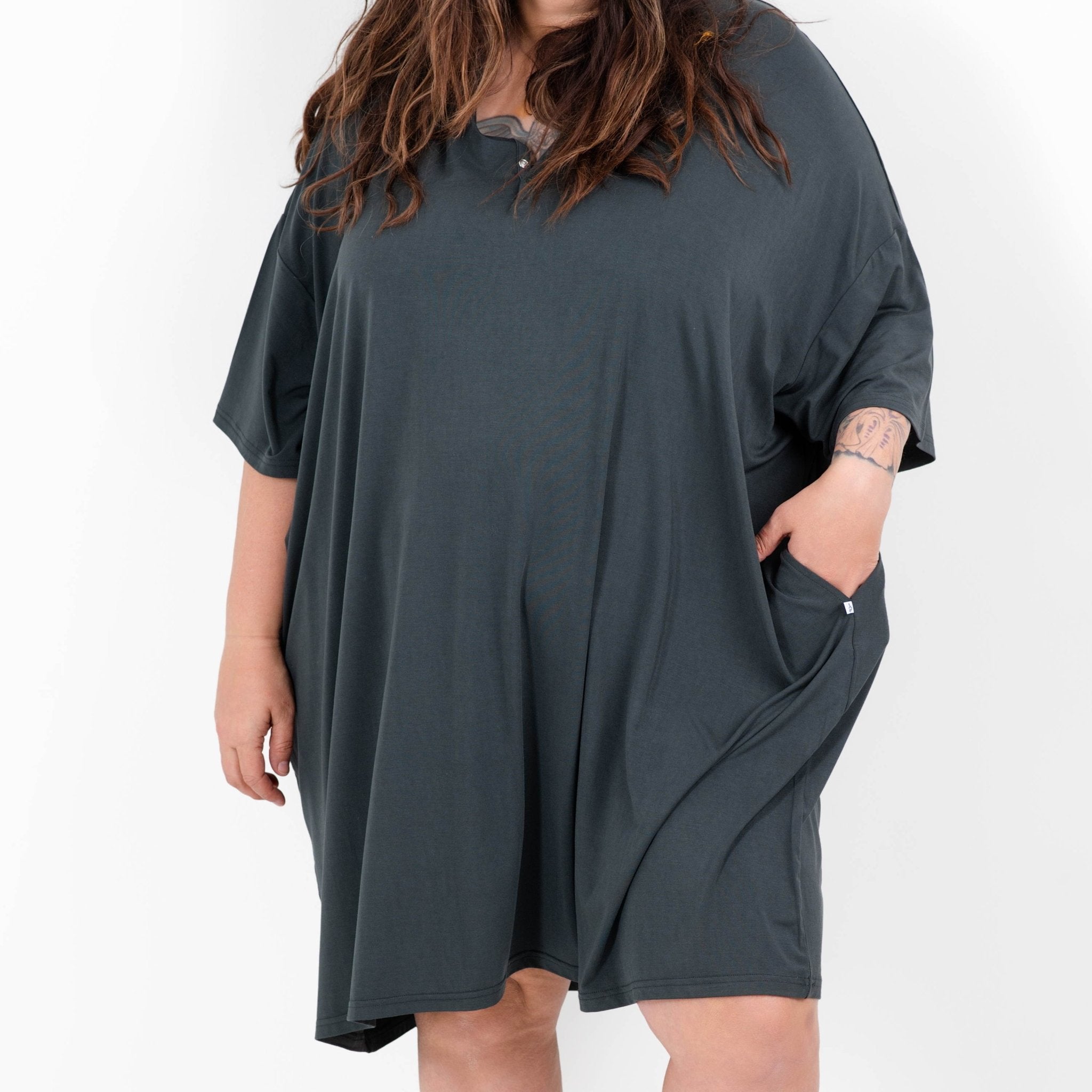 Wood You Be My Friend Solid Women's Muumuu Lounge Tee (one Size Fits Xs - Xxl)