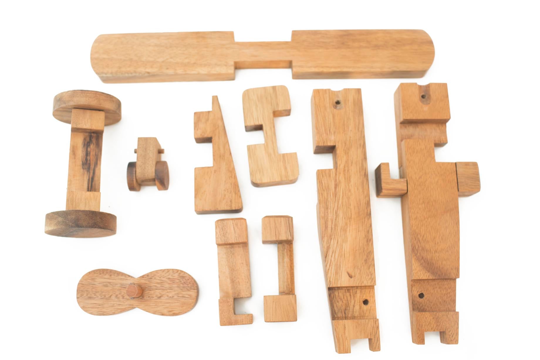 3d Wooden Construction Airplane Puzzle For Kids