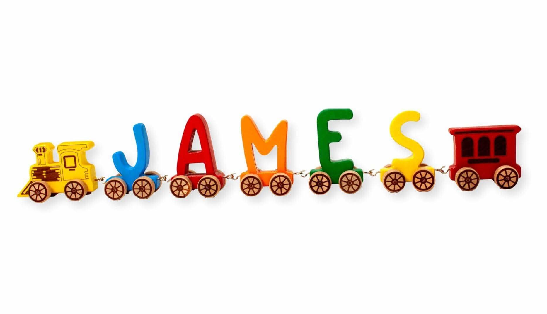 Wooden Letter Train Puzzle For Kids