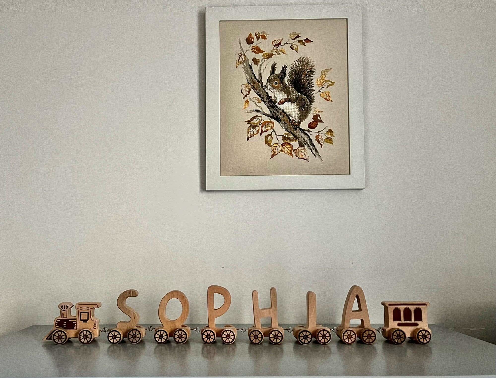 Wooden Letter Train Puzzle For Kids