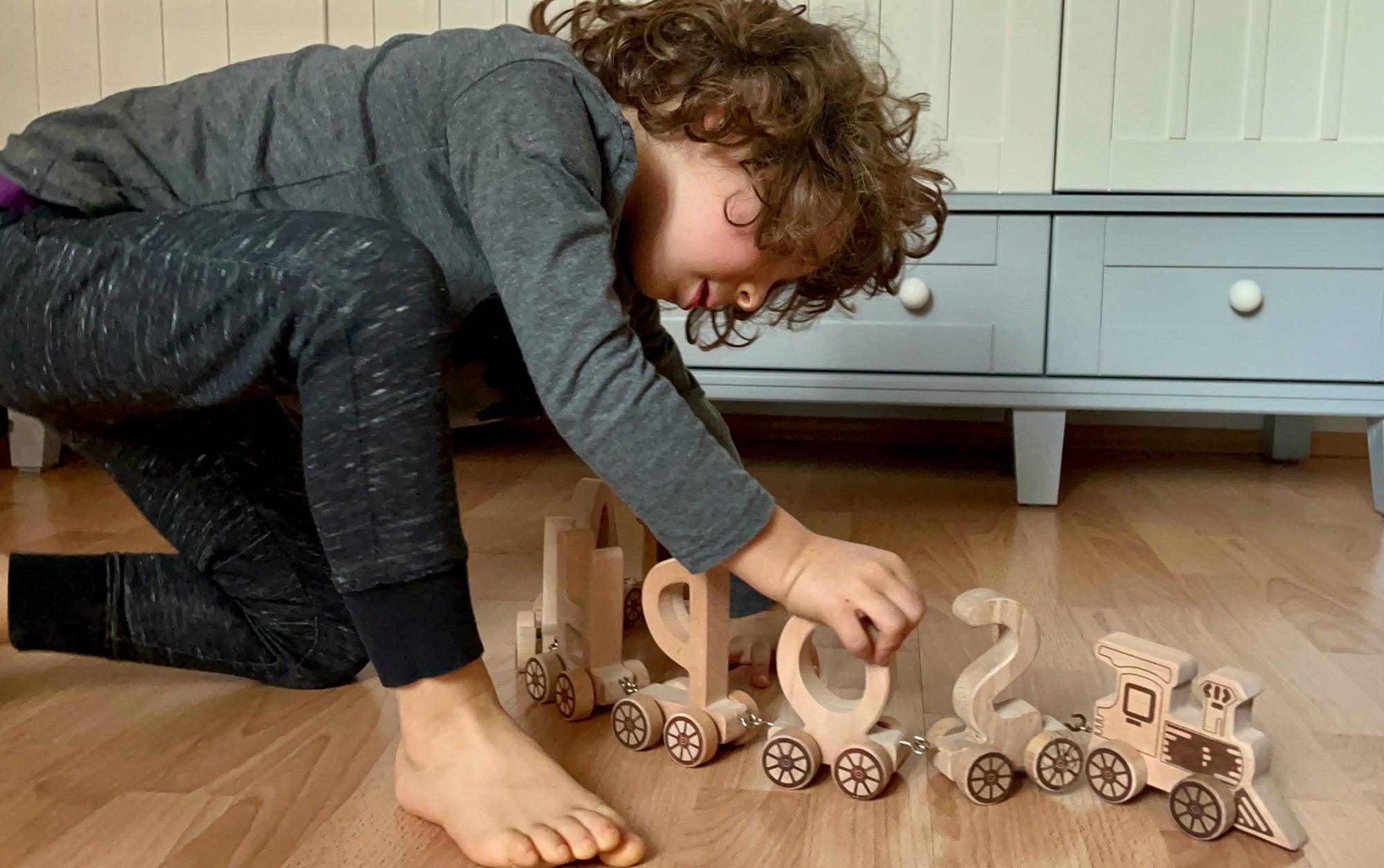 Wooden Letter Train Puzzle For Kids