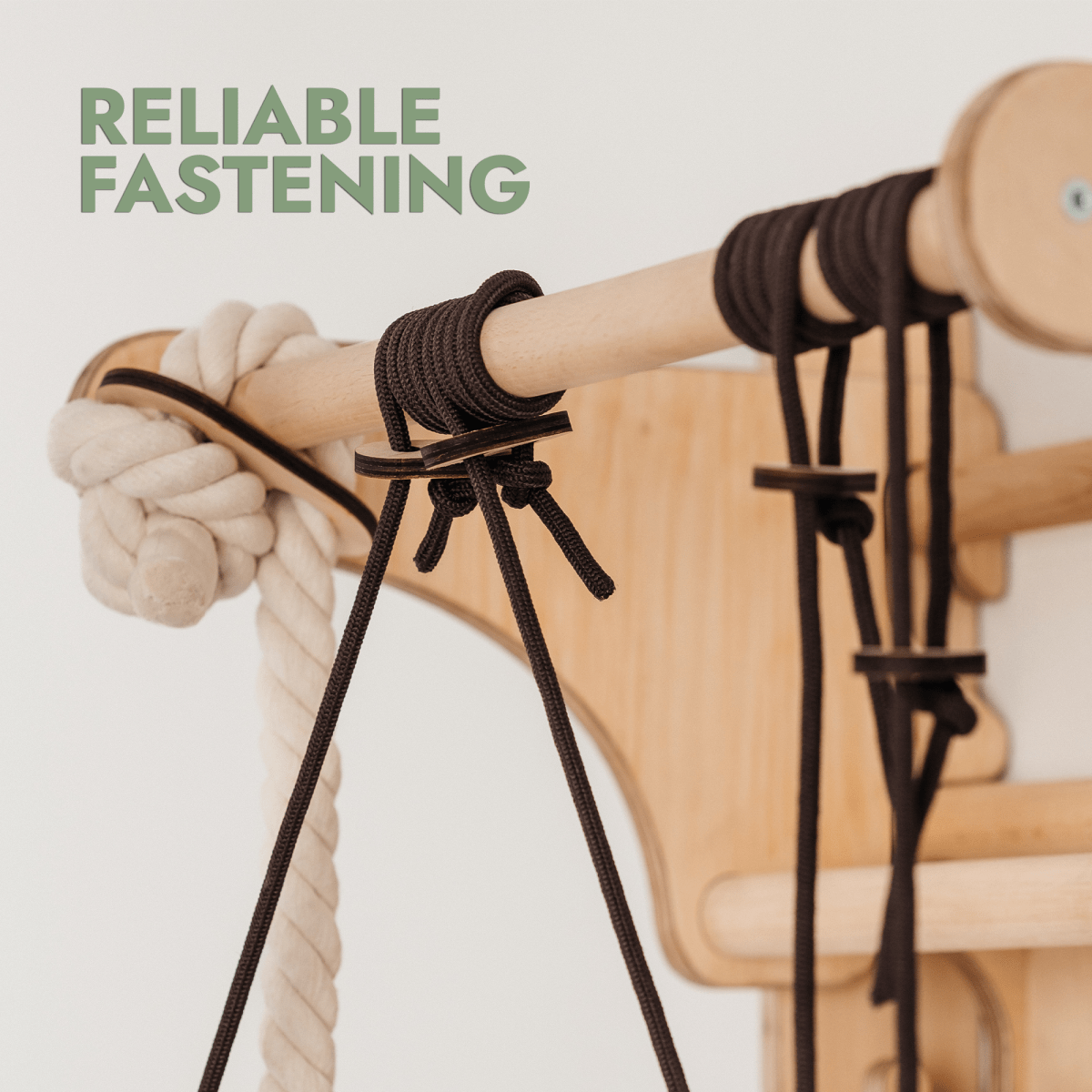 Wooden Swedish Wall / Climbing Ladder For Children + Swing Set + Slide Board + Art Add-on