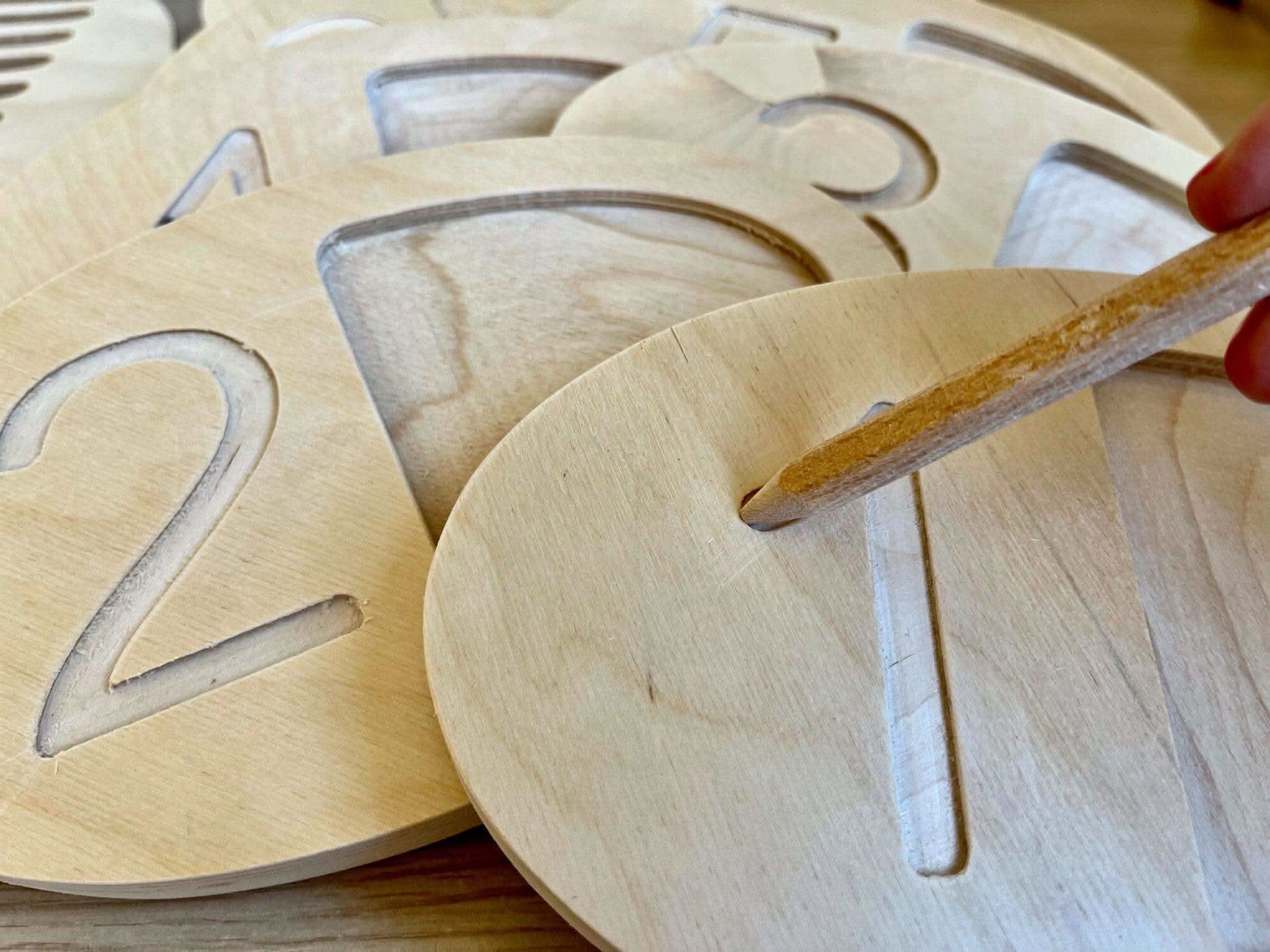 Wooden Tracing Board For Toddlers