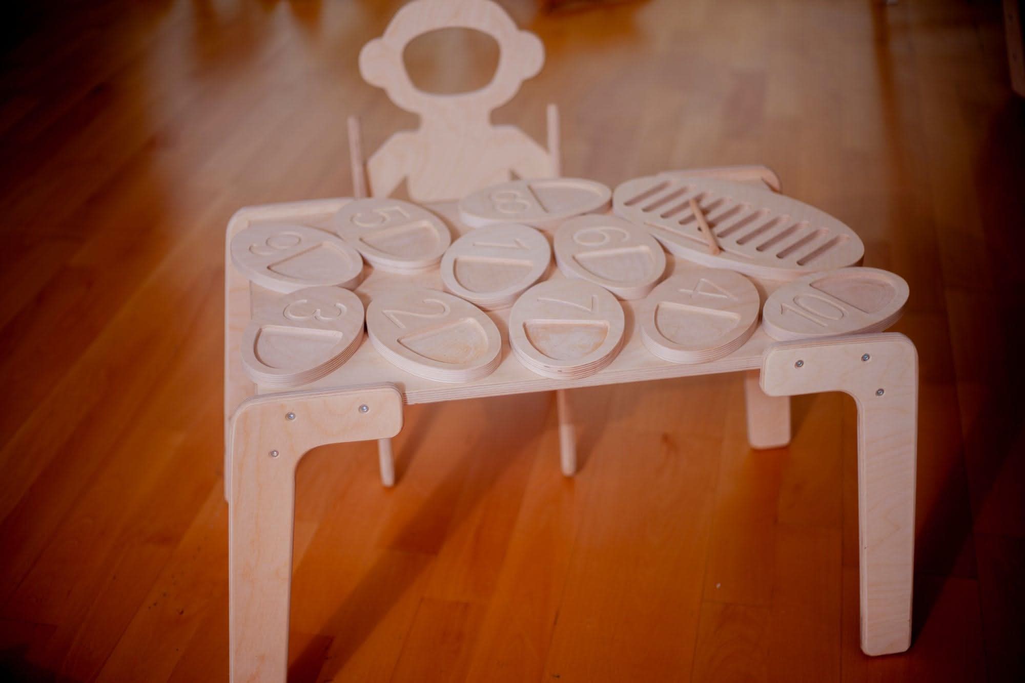 Wooden Tracing Board For Toddlers