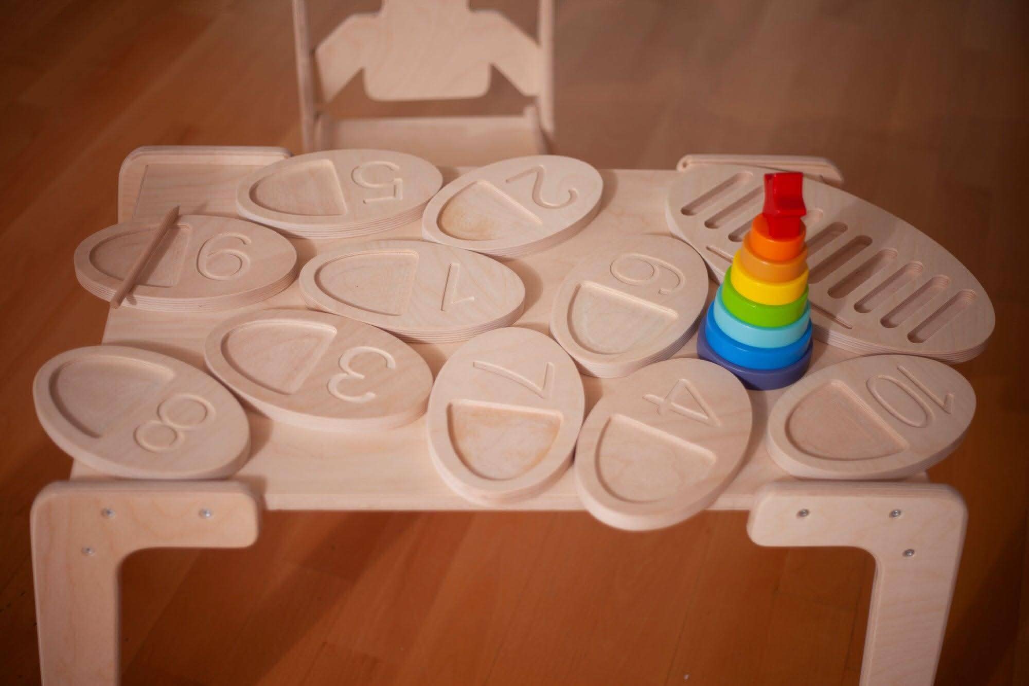 Wooden Tracing Board For Toddlers