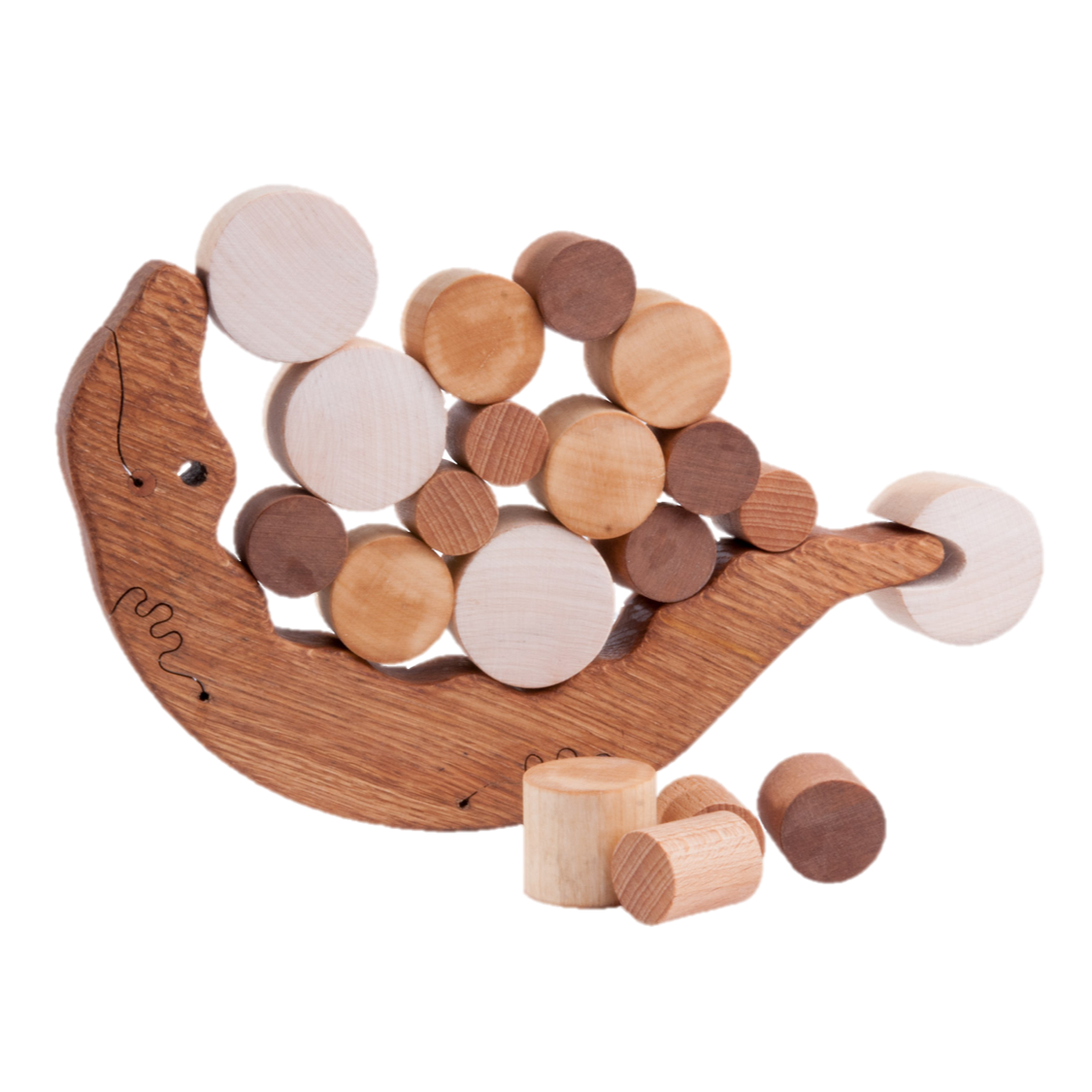 Wooden Crocodile Balancing Toy