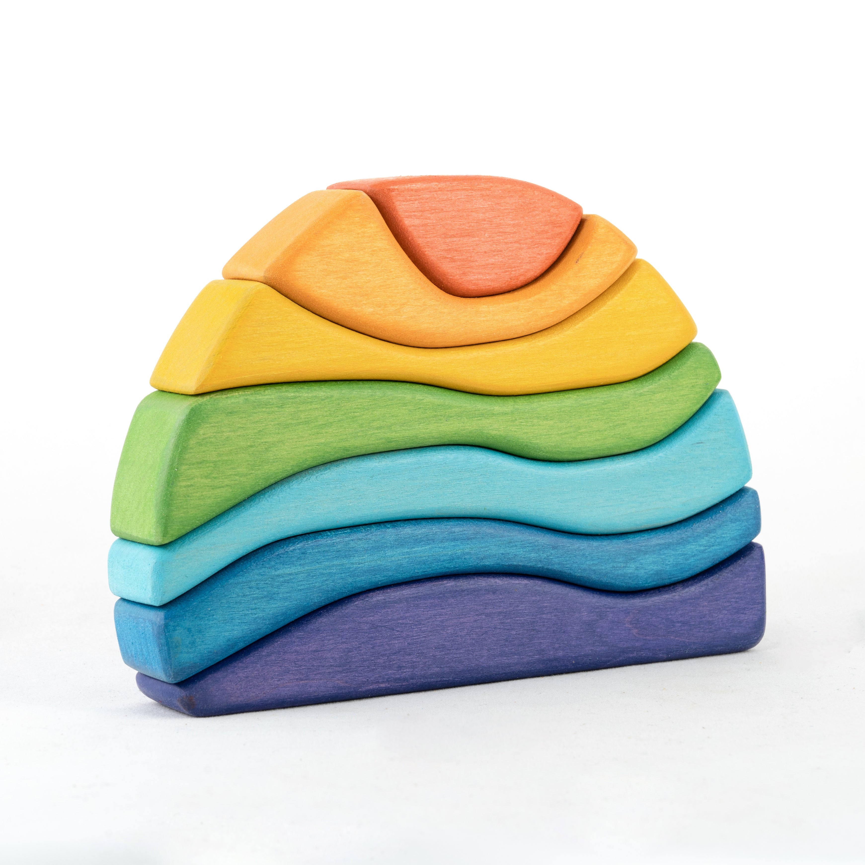 Wooden Rainbow Stacker For Toddlers