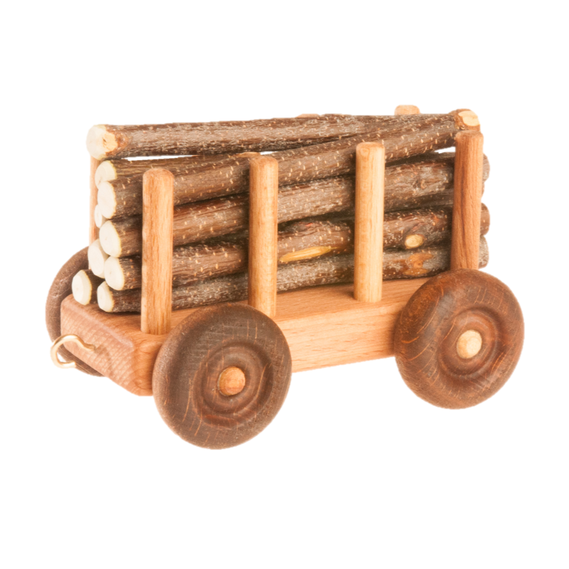 Handmade Wooden Toy Train Play Set, 23" Long