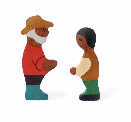 African American Family Set Of 9