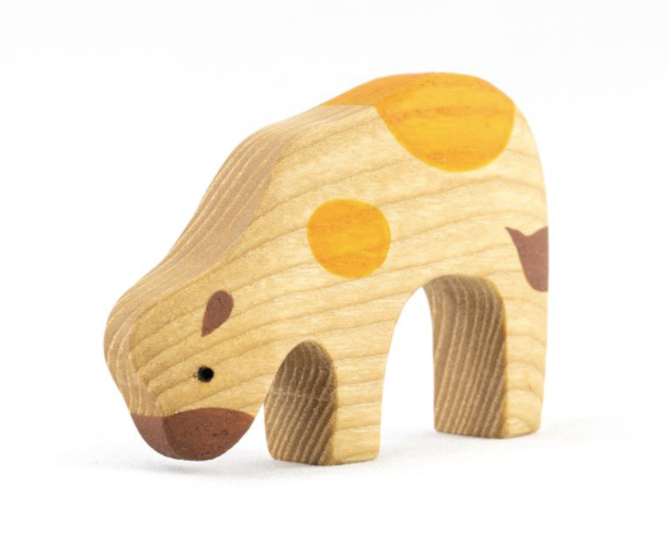 Wooden Baby Cow Toy