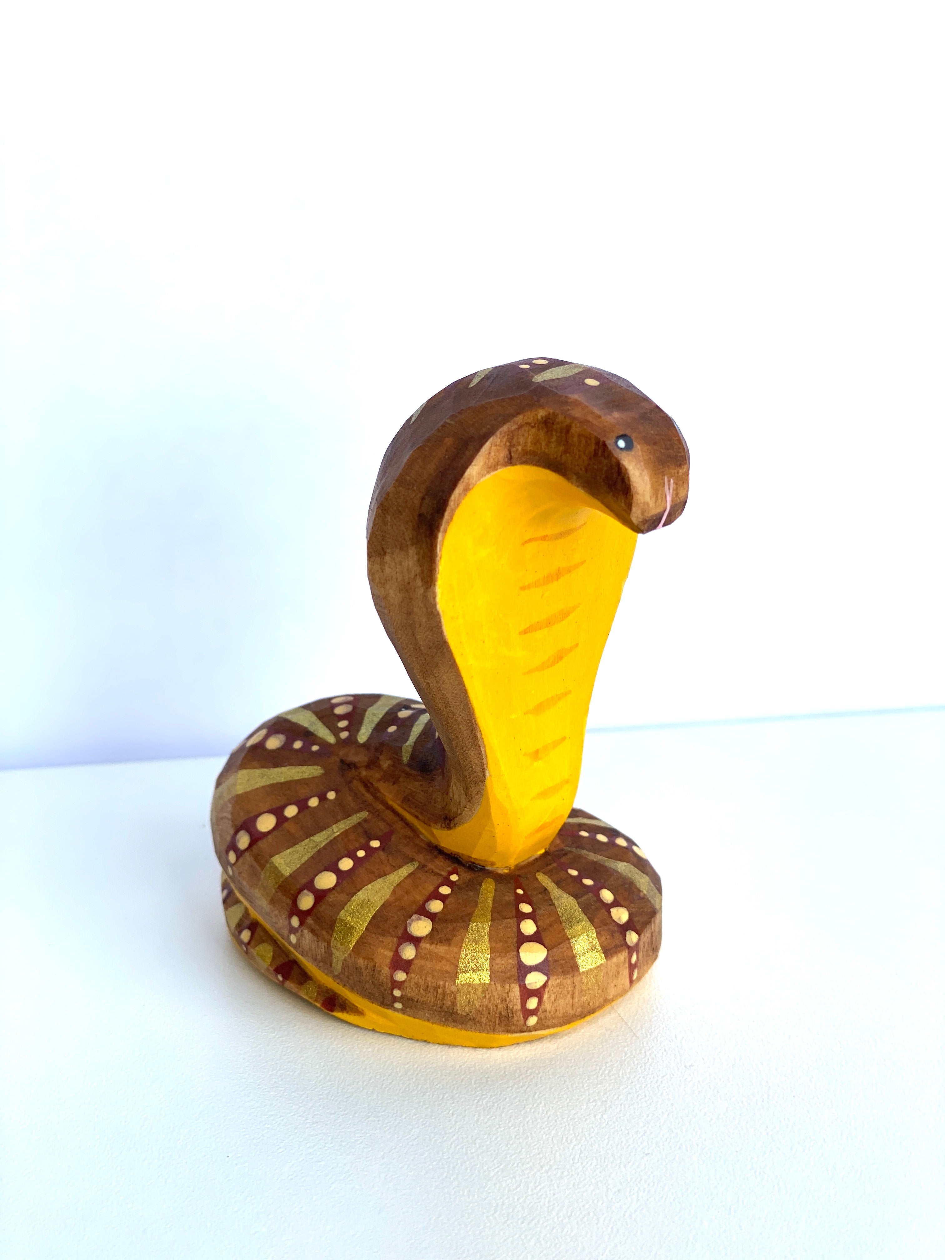 Wood Snake Cobra Toy