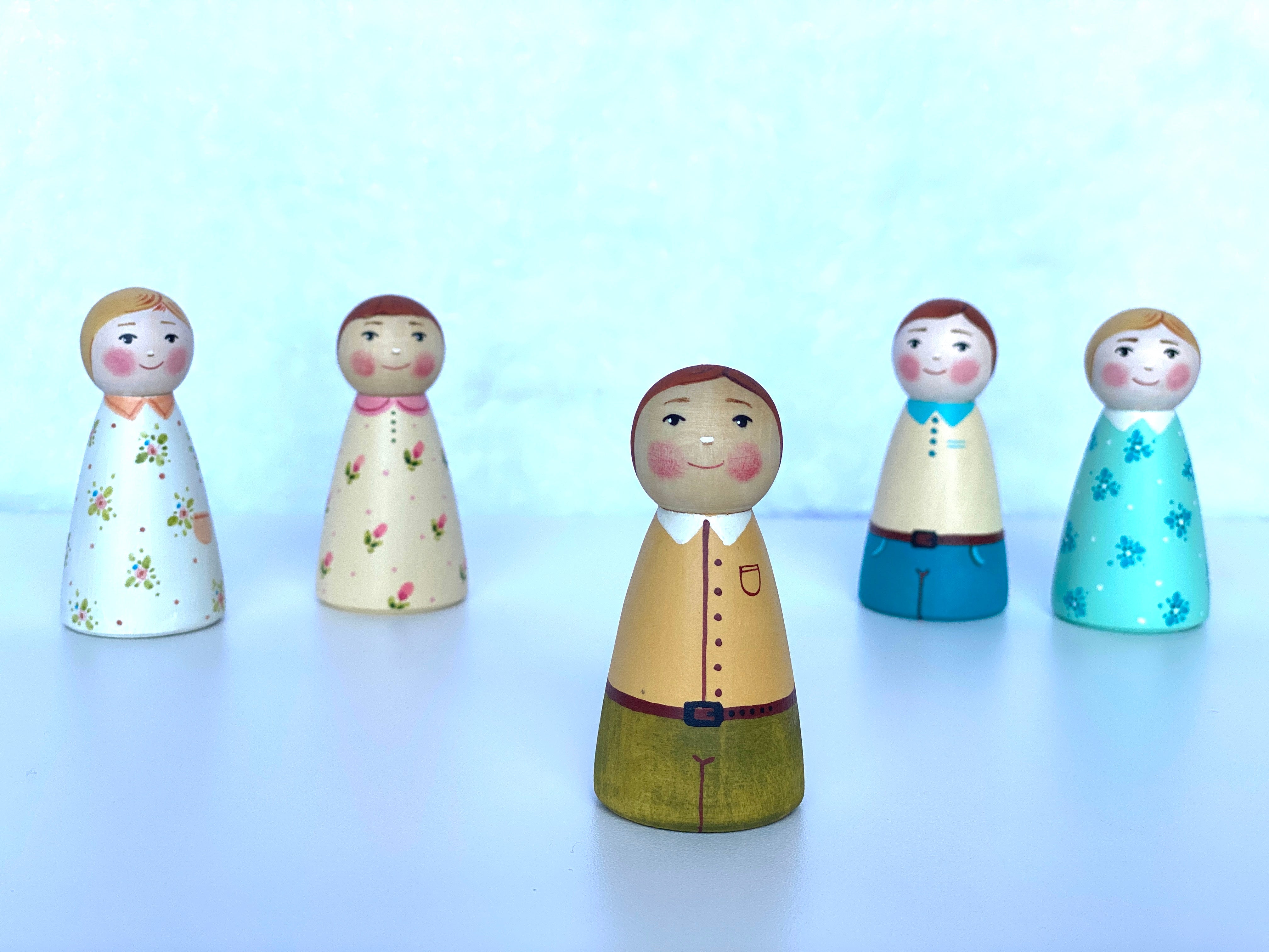 Wooden Peg Dolls Boy/girl