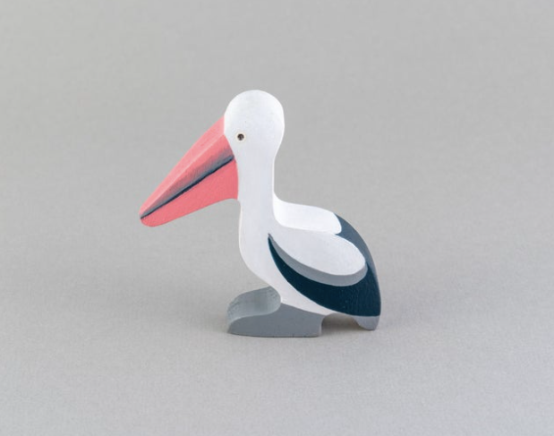 Mikheev Handmade Wood Pelican Statue