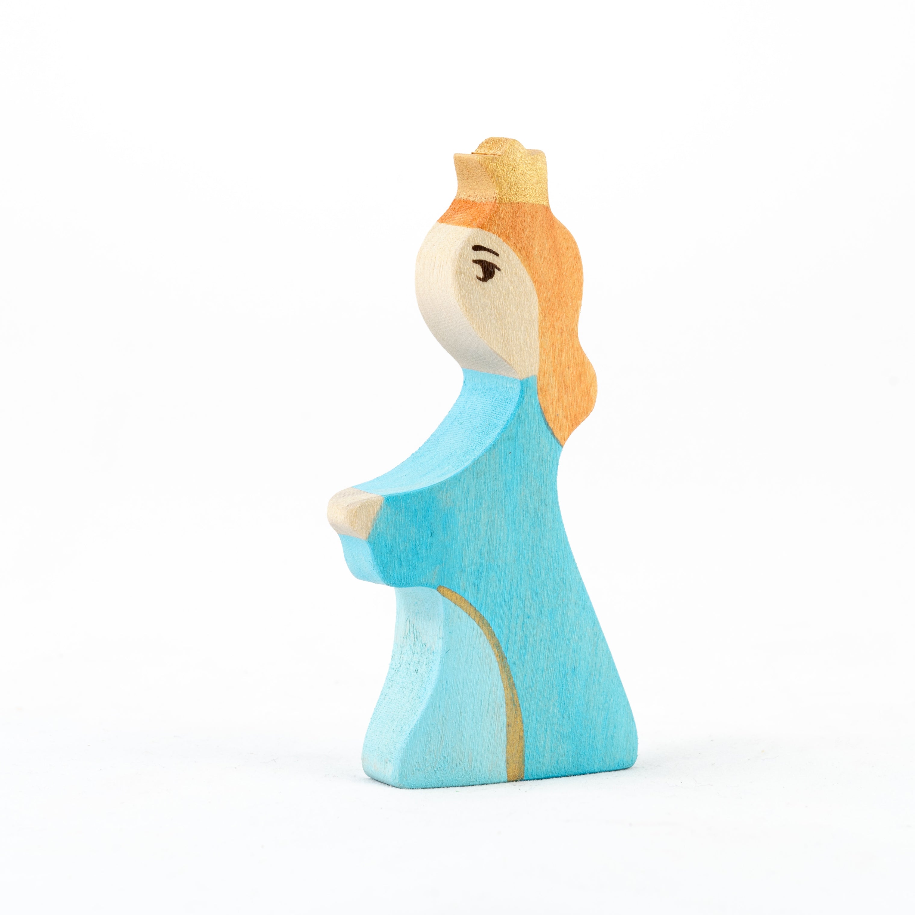 Waldorf Wooden Prince And Princess Figures- 2 Pieces