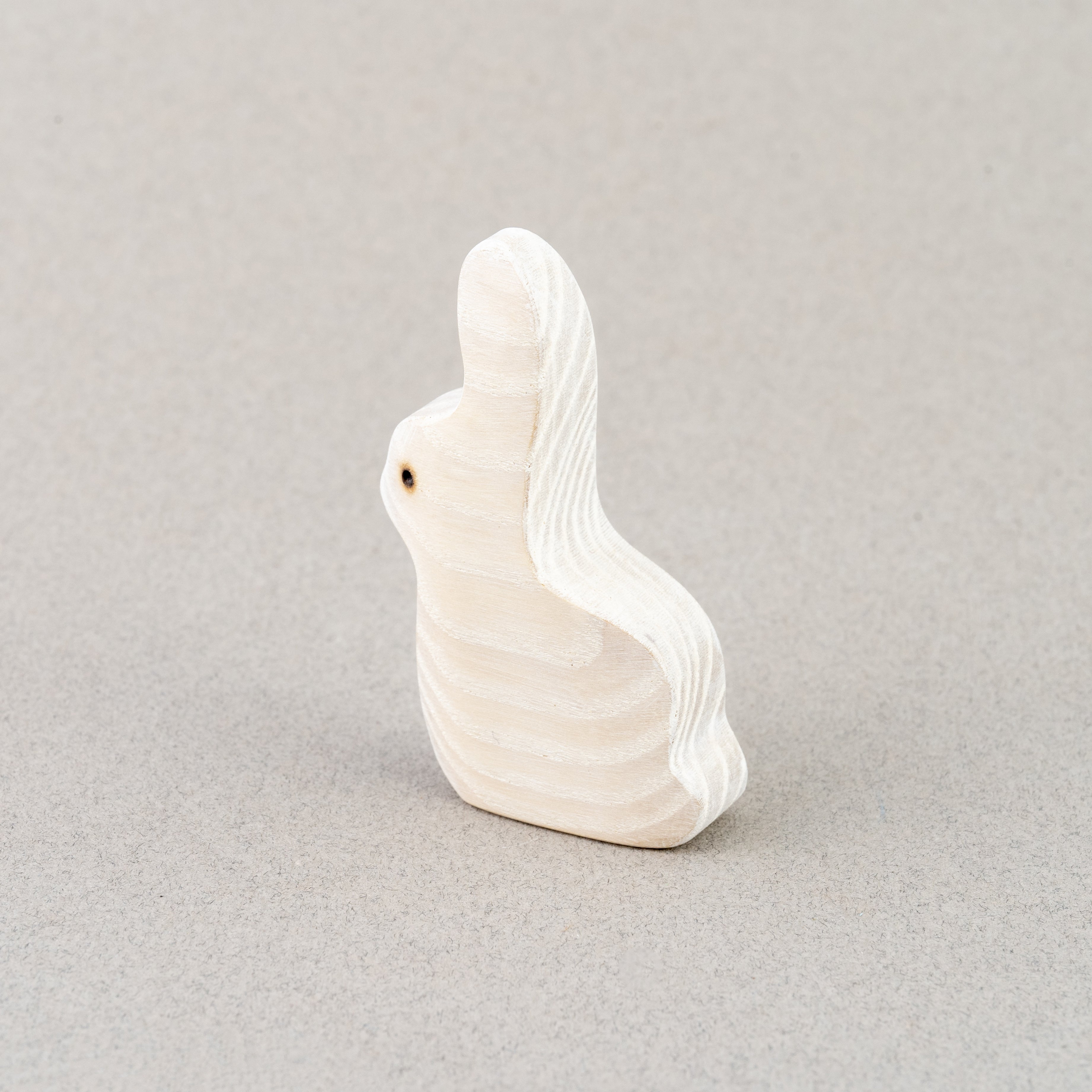 Handmade Wooden Rabbit Bunny Figurine