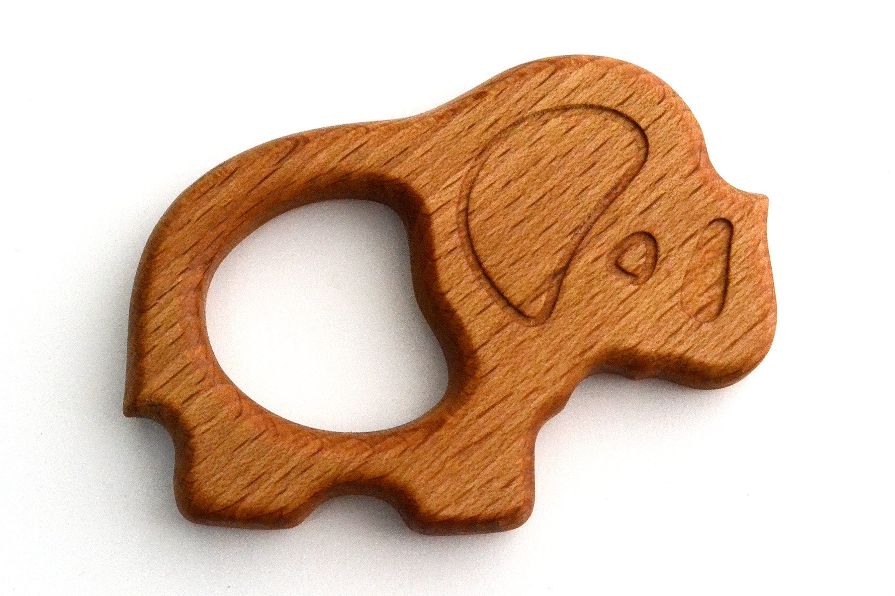 Organic Wooden Teether Toy Elephant