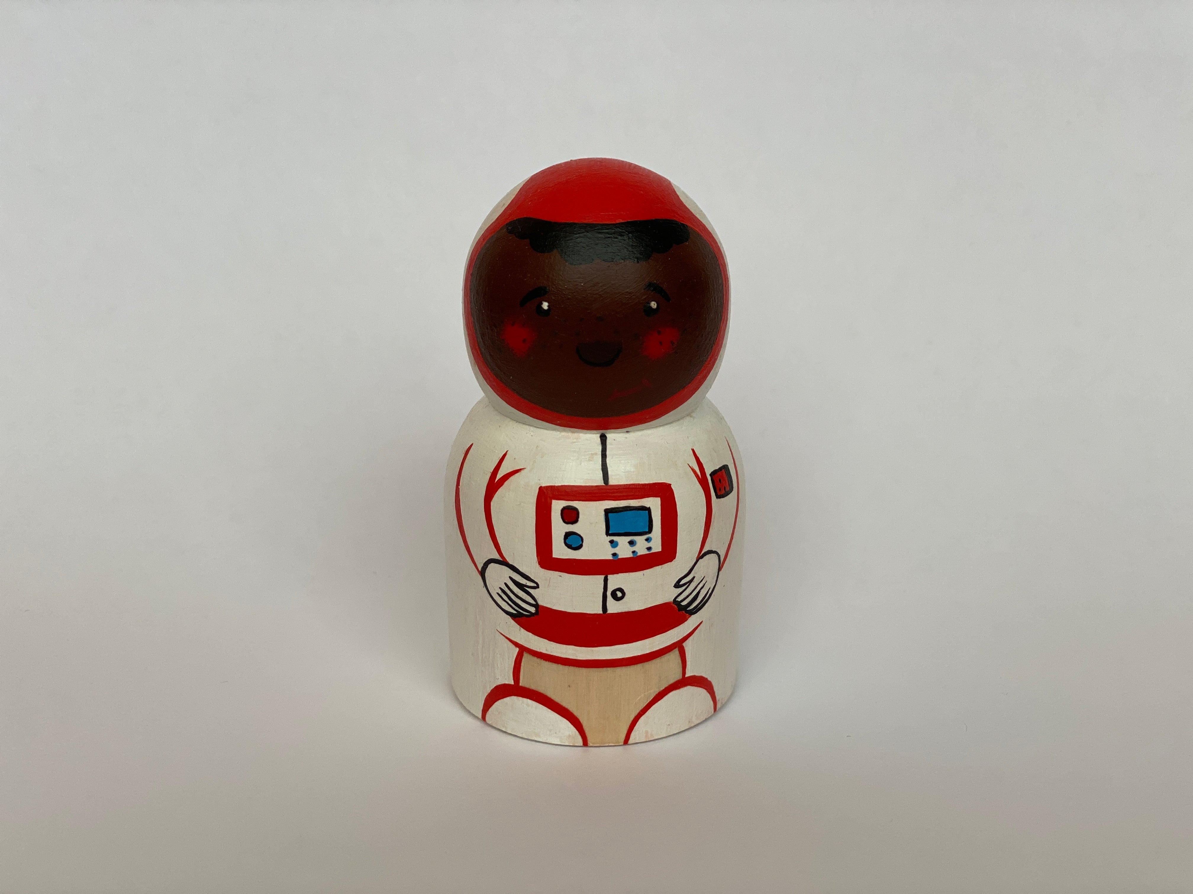 Handmade Wooden Rocket Astronaut