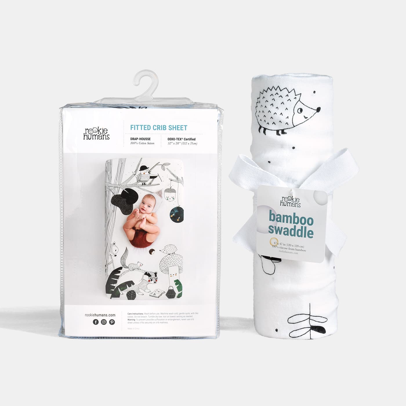 Crib Sheet And Swaddle Bundle - Woodland Dreams