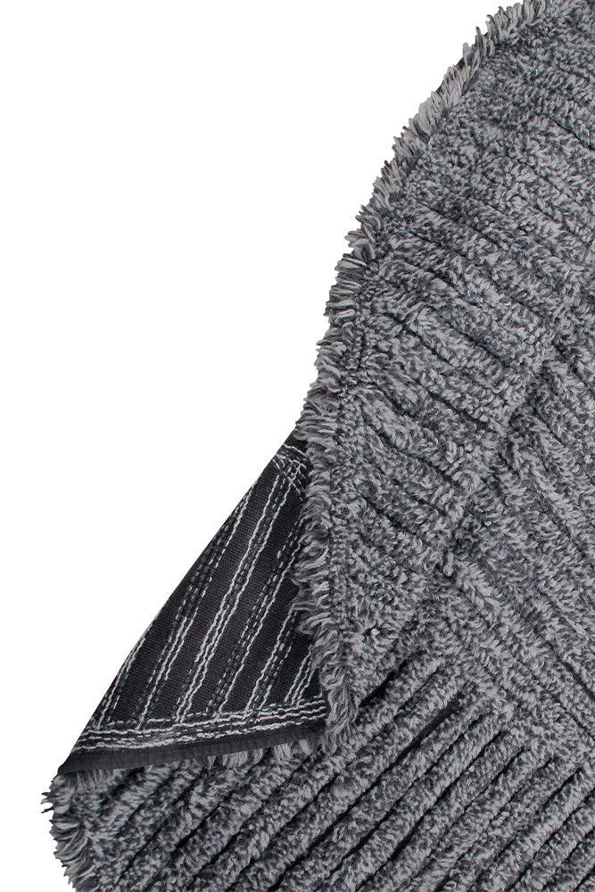 WOOL ROUND RUG BLACK TEA