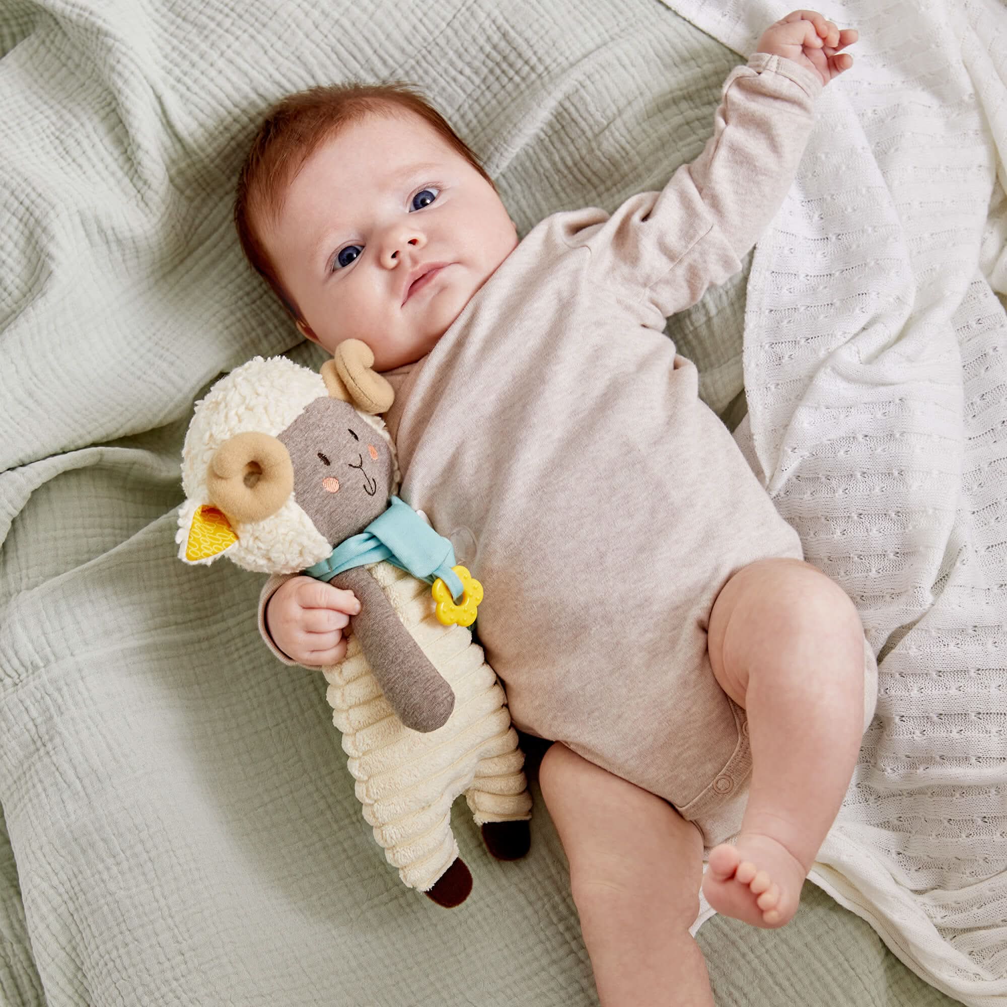 Woolbert The Ram Cuddly Baby Sensory Toy