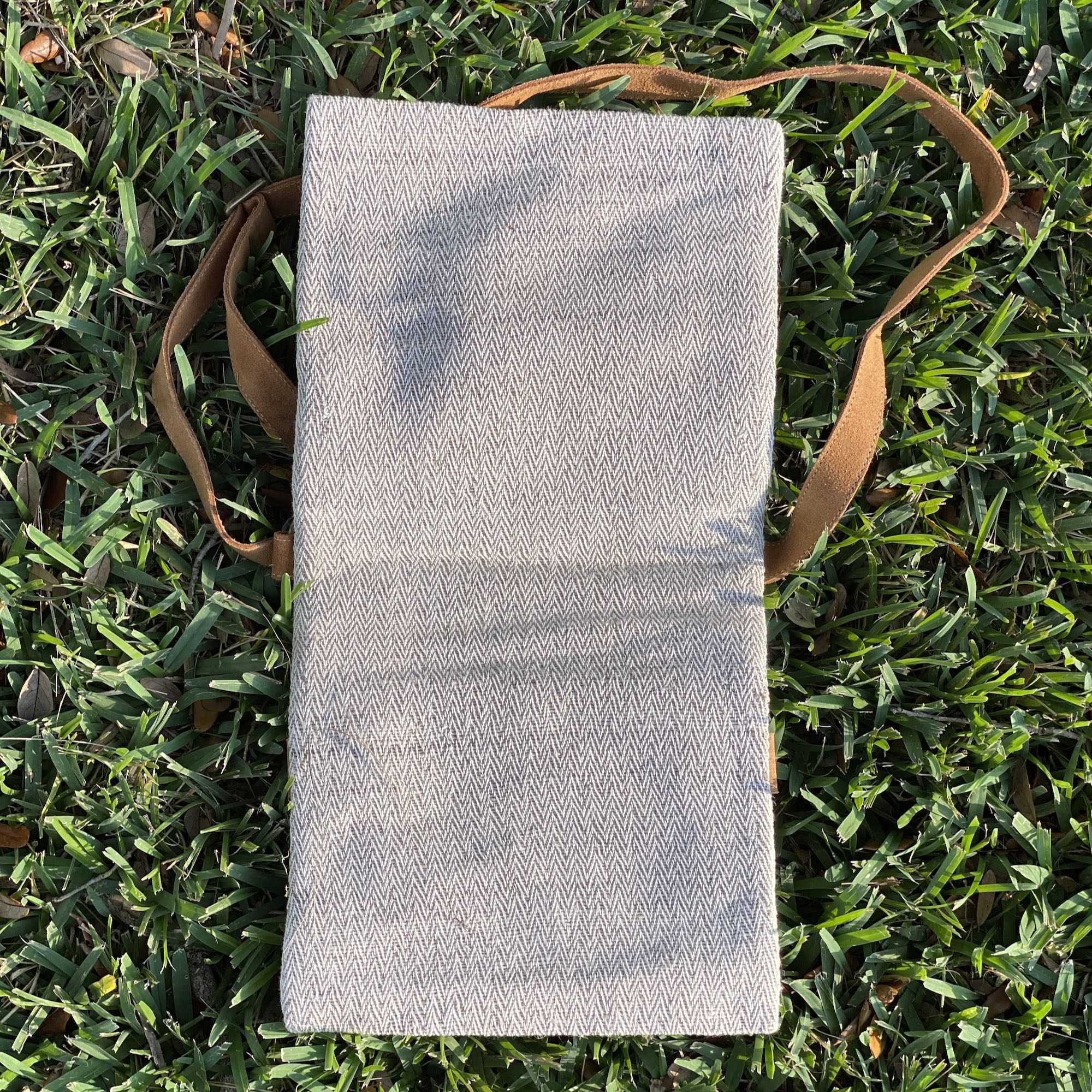 Woven Short Stripe Double Sided Bag