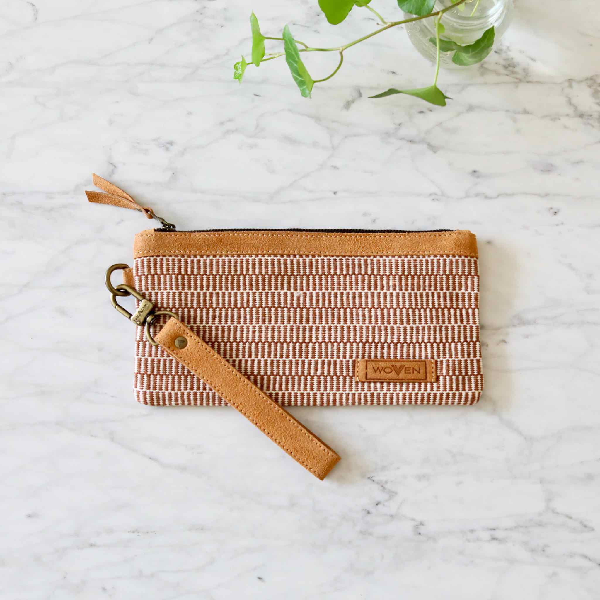 Woven Phone Wallet - Stripe