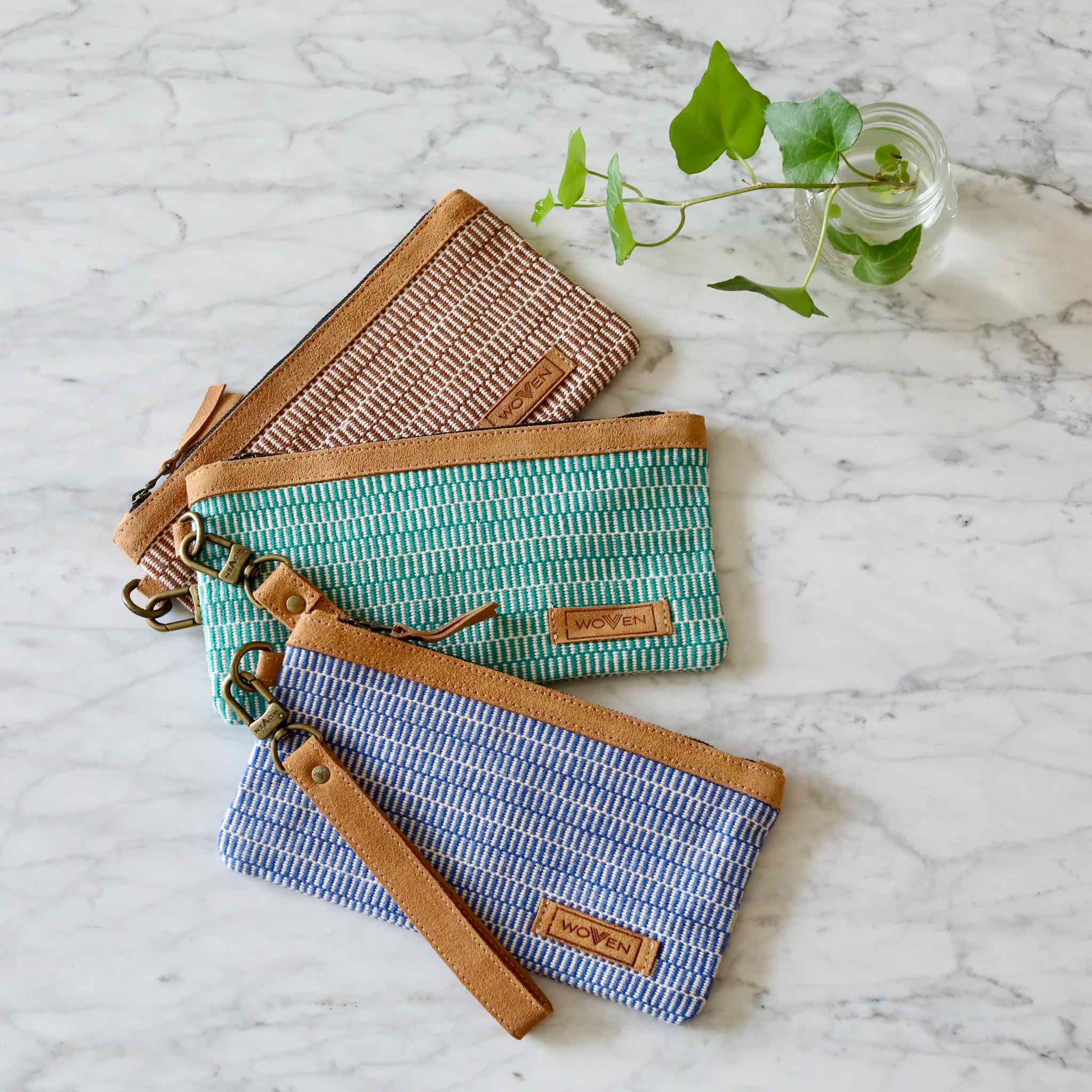 Woven Phone Wallet - Stripe