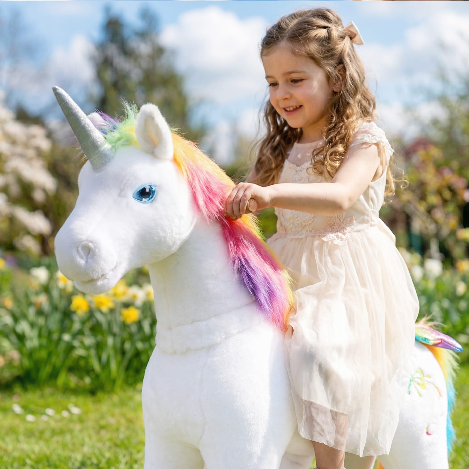 Model X® Unicorn Ride-on Toy Age 3–4 – Rainbow