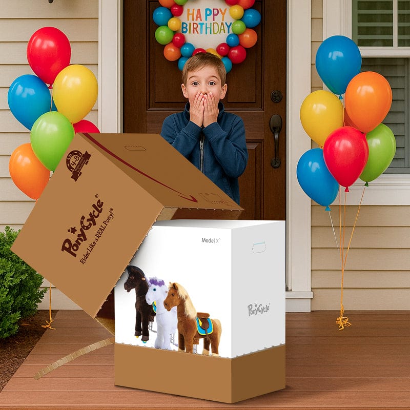 Model X® Horse Ride-on Toy Age 4-7 – Brown