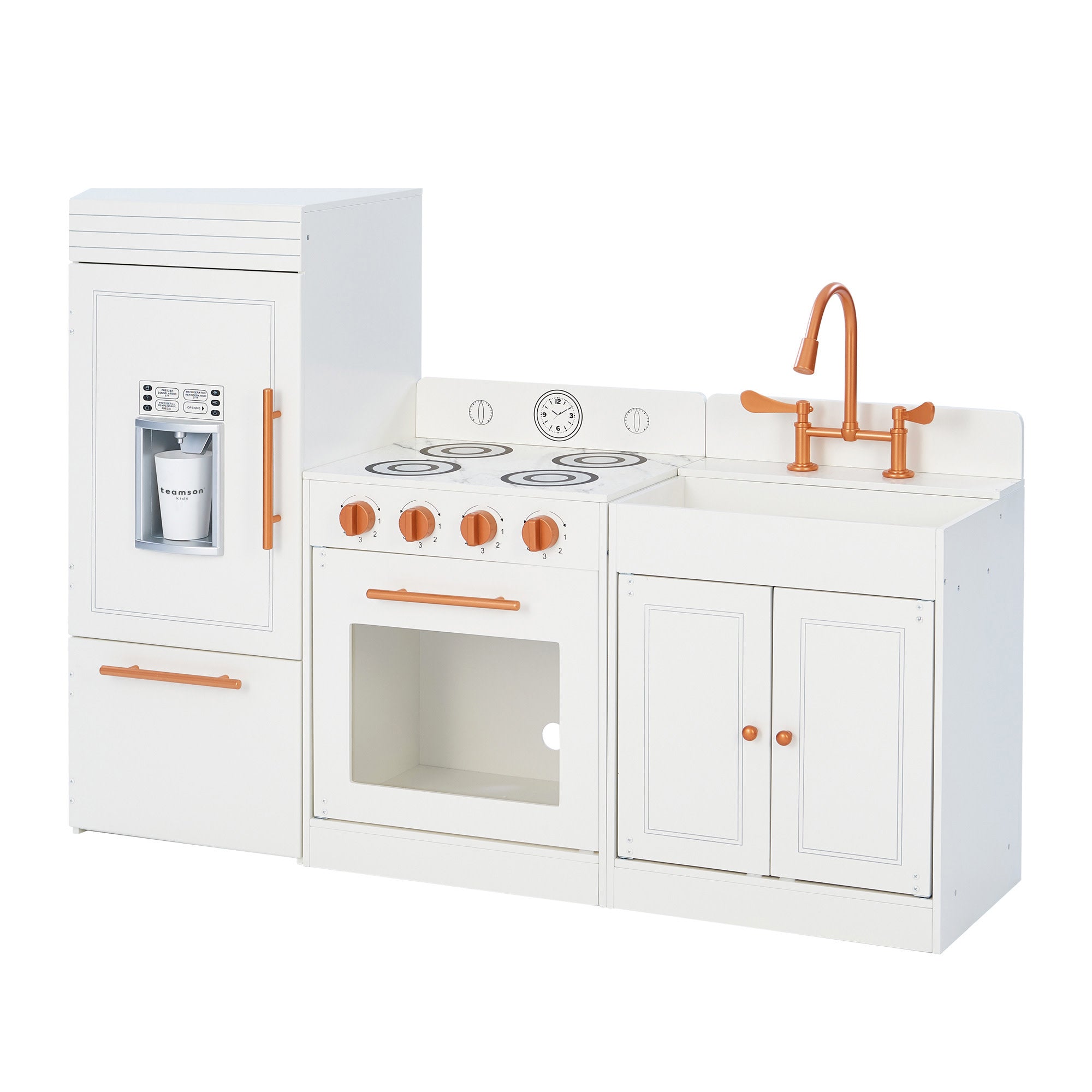 Little Chef Paris Complete Kitchen Playset, White/rose Gold